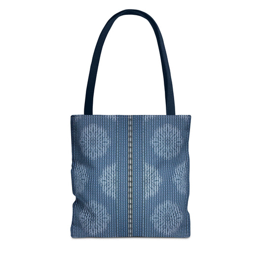 Denim Fabric Imitation Print Unisex Canvas Bag Poly Spun 3 Sizes Tote Bag 109