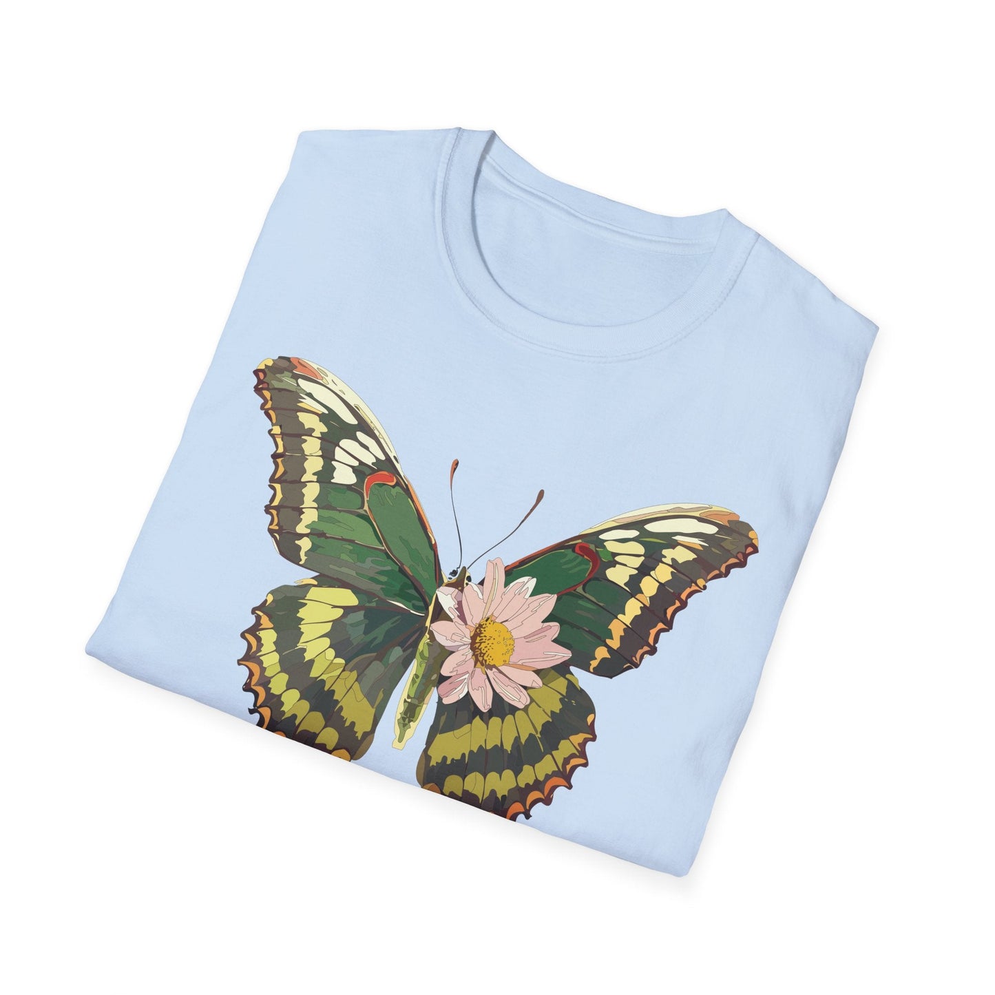 Butterfly Shirt Unisex Monarch Butterfly Tee Gildan Softstyle 64000 100% Ring Spun Cotton