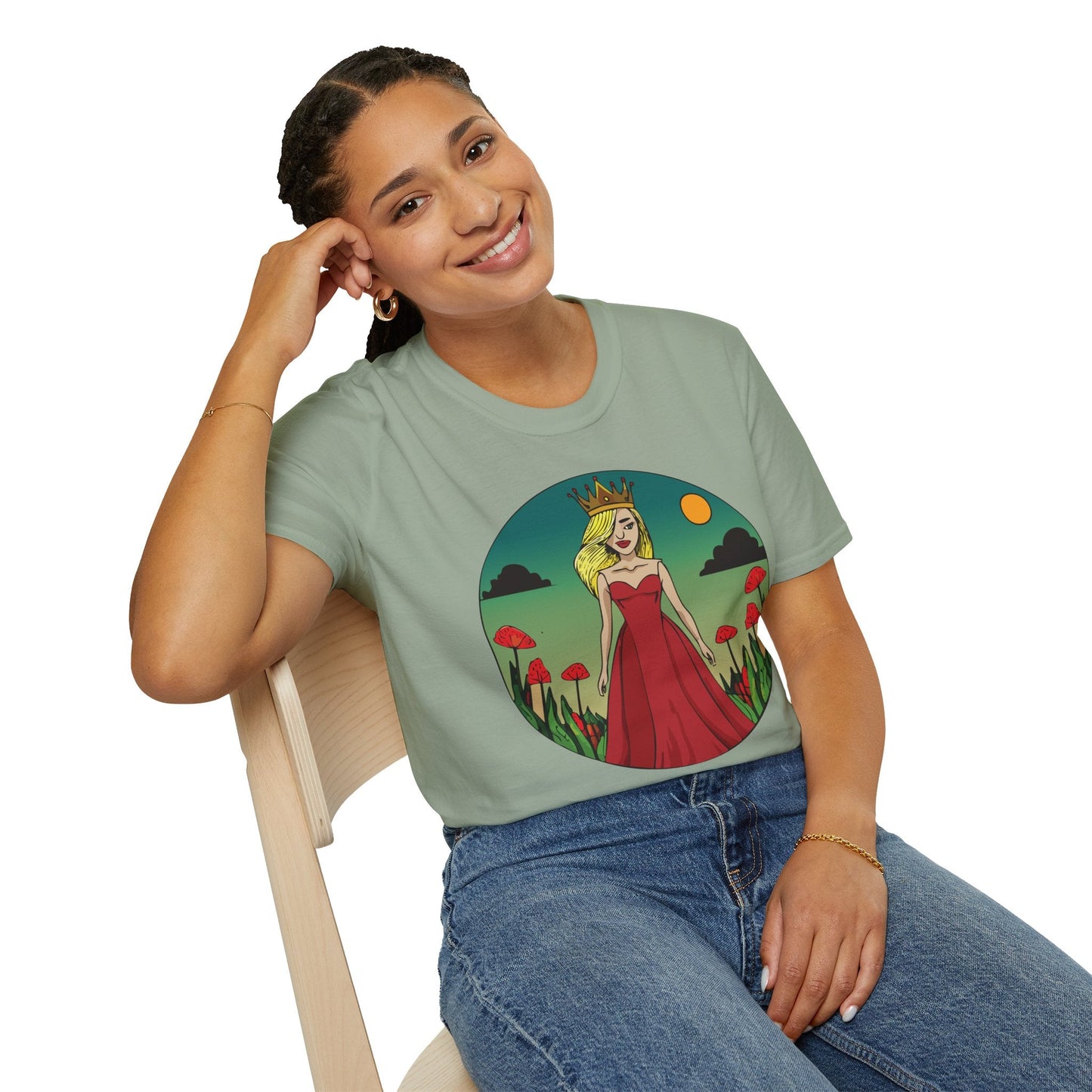 Womens Graphic T Shirt Art Design Tee Unisex Softstyle 64000 Ring Spun Cotton Daily Wear