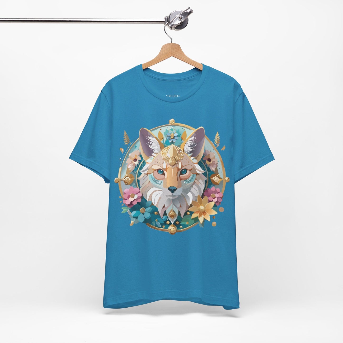Adelpha Vintage Inspired Graphic Tee Medallion Art Unisex Short Sleeve Shirt Premium