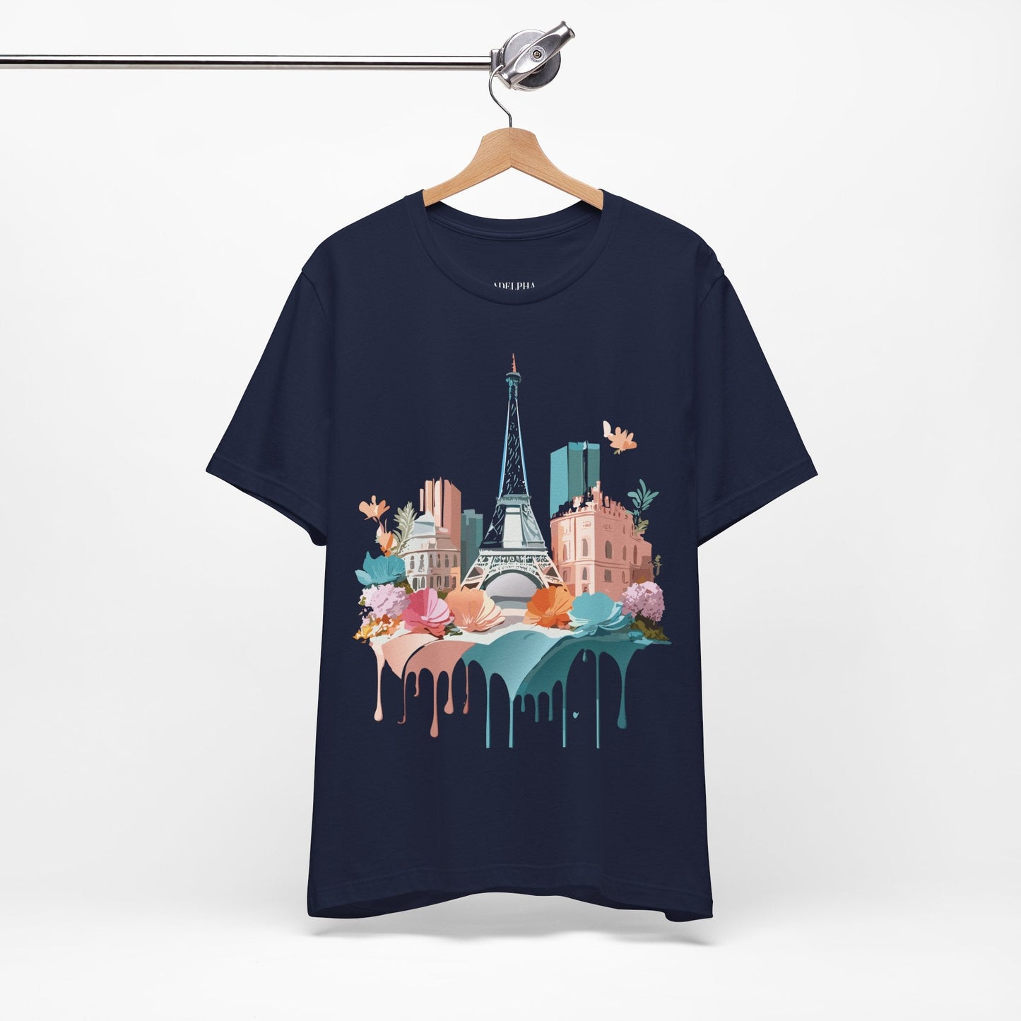 Paris Tourist Shirt Unisex Graphic Tee With Vintage Inspired Artwork By Adelpha Collection