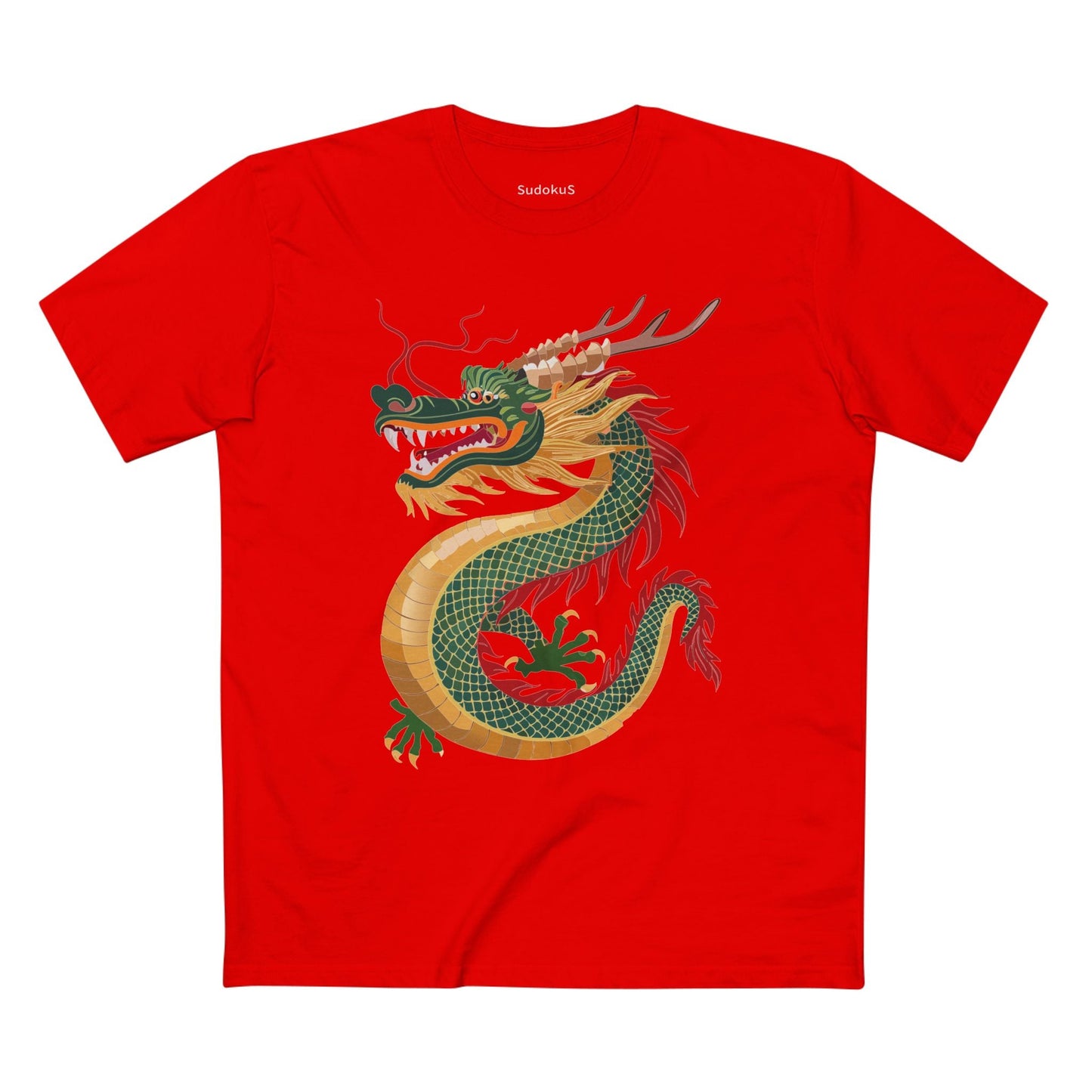 Dragon Graphic Unisex 100 Cotton Staple Tee 12