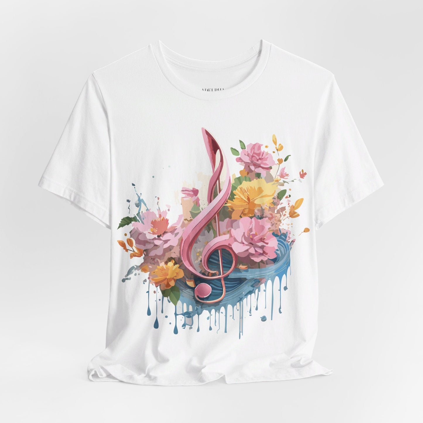 Music Graphic T Shirt Unisex Adelpha Vintage Inspired Art Design Tee Short Sleeve Premium Jersey