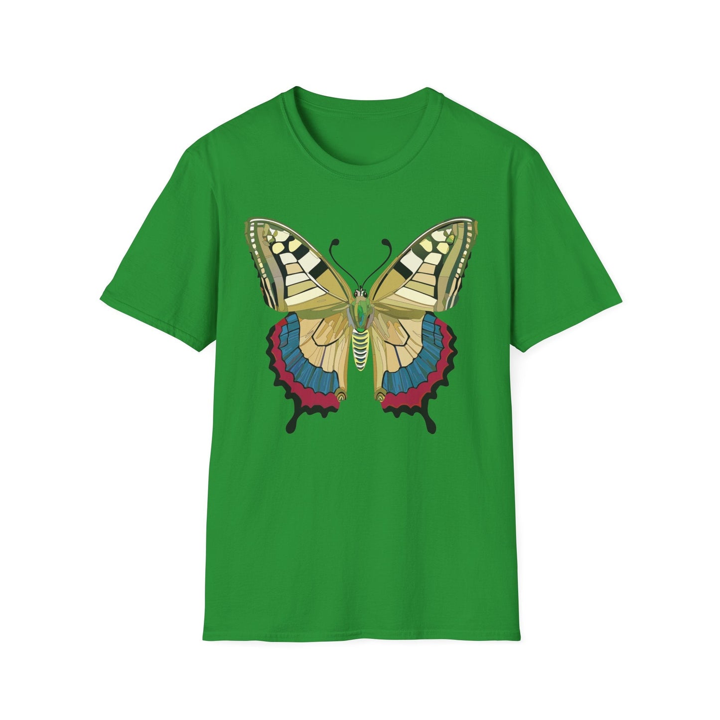 Butterfly T Shirt Unisex Monarch Design Soft Cotton Gildan 64000 Short Sleeve Tee