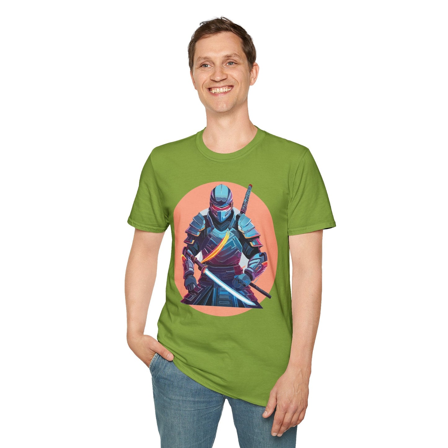 Samurai Shirt Unisex T Shirt 100 Percent Ring Spun Cotton Softstyle Tee Gildan 64000