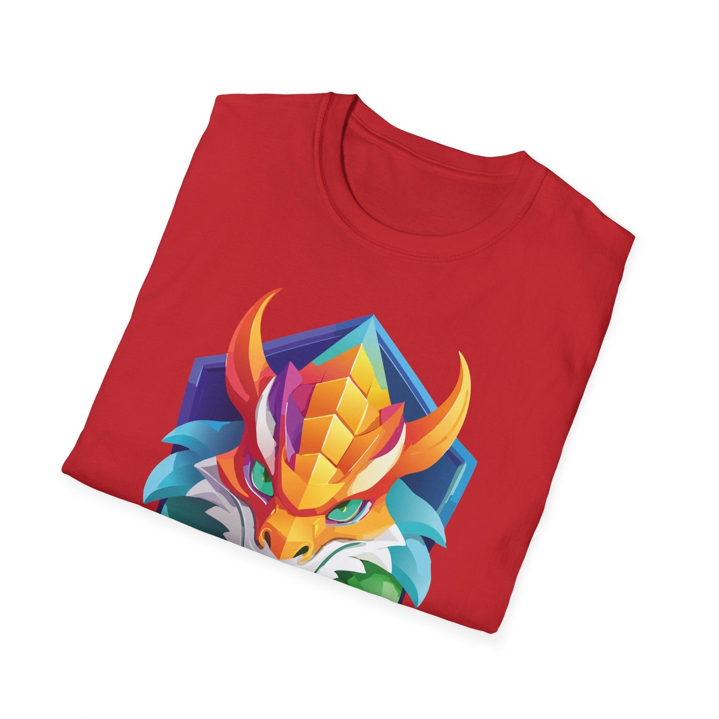 Dragon Graphic Unisex Cotton Softstyle Art Design Tee With Animals 6