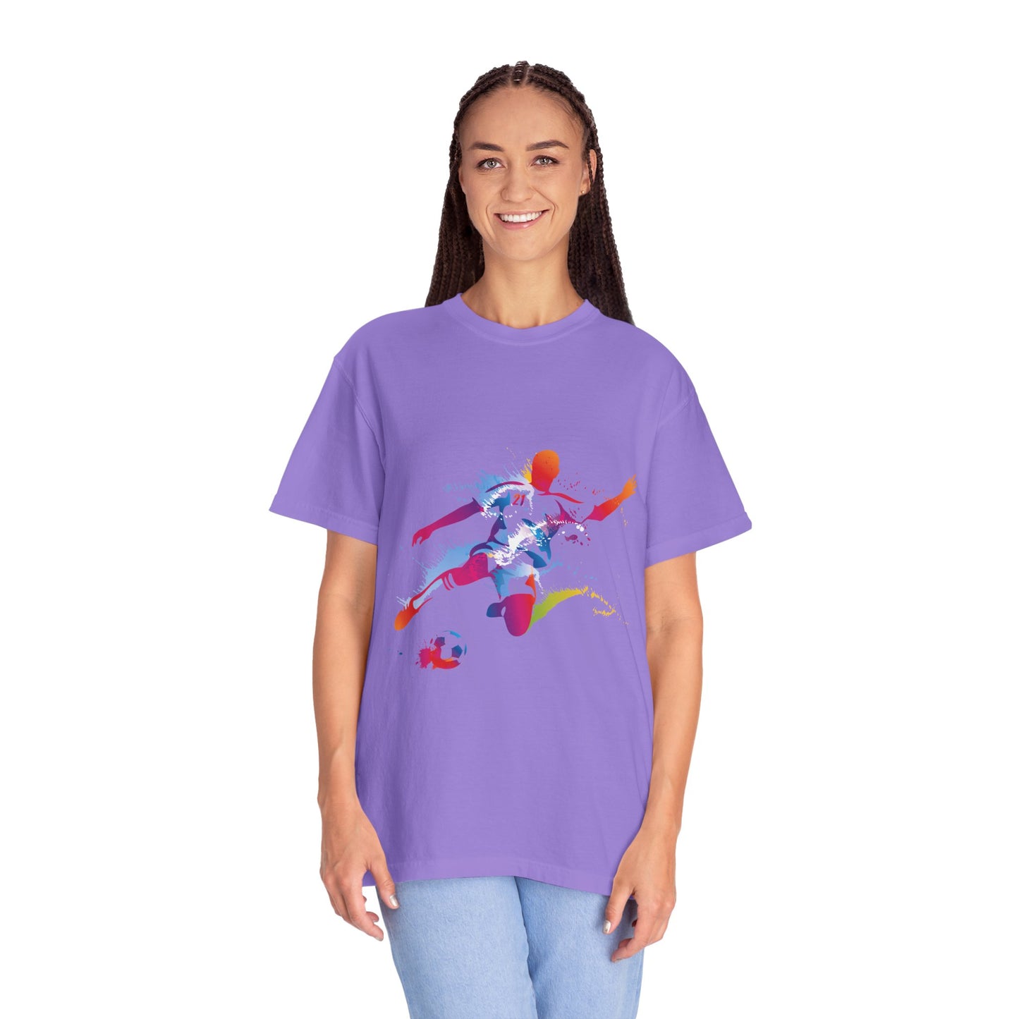 Unisex T-shirt with sports art design