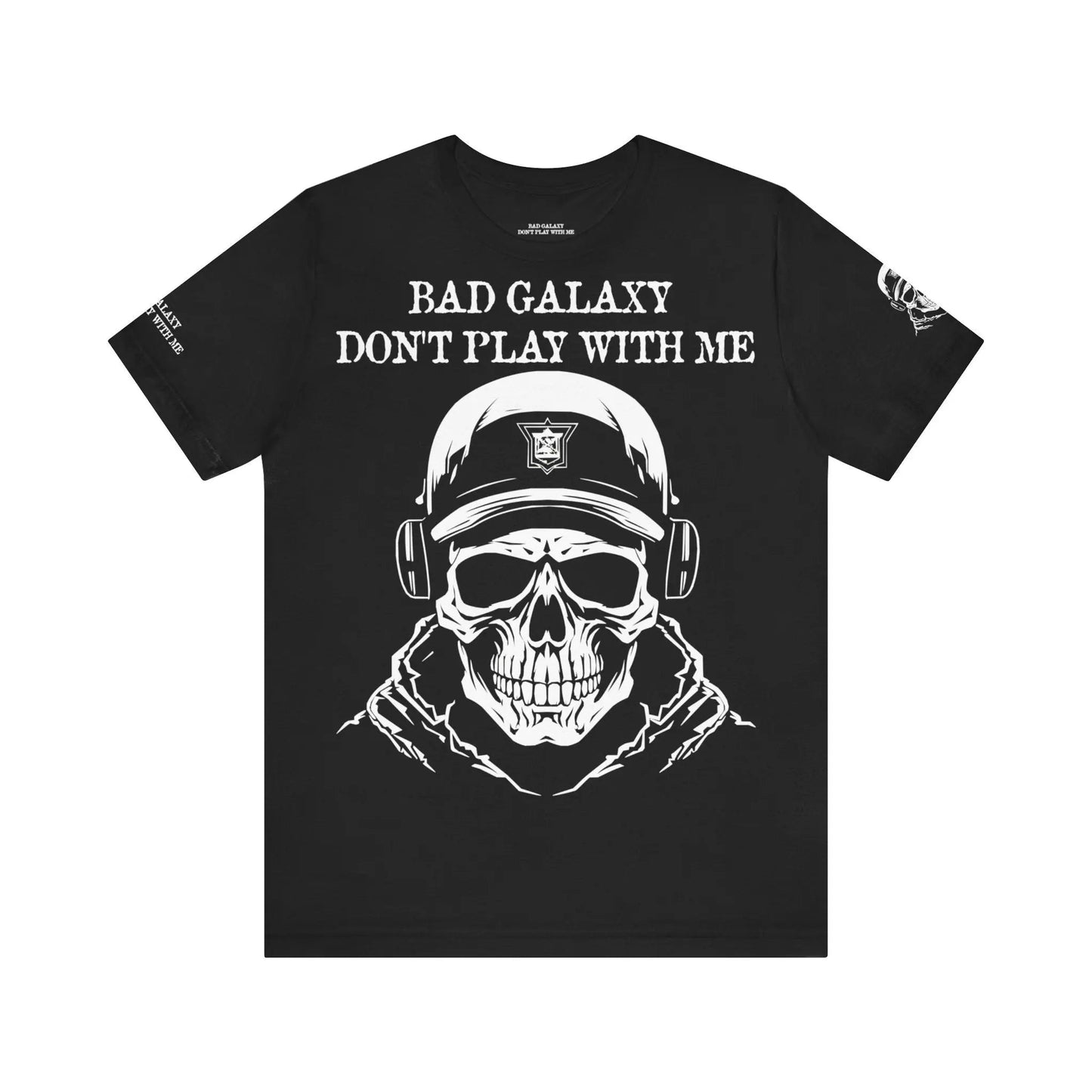 Bad Galaxy Skull T Shirt Made To Order 100 Percent Cotton Eco Friendly Inks USA Designed