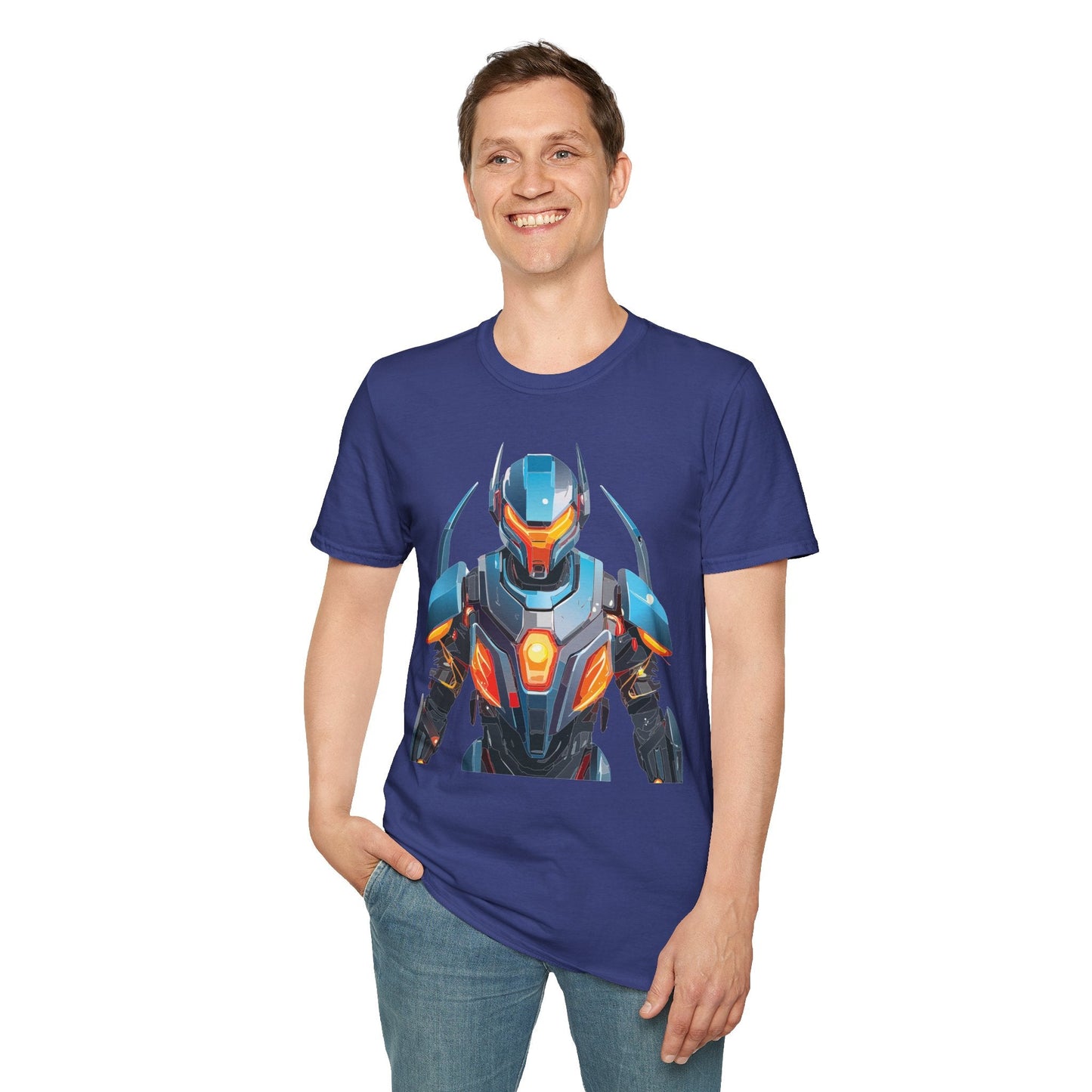Cyborg Tee Robot Shirt Terminator Shirt Unisex Gildan Softstyle 64000 Soft Cotton Tee