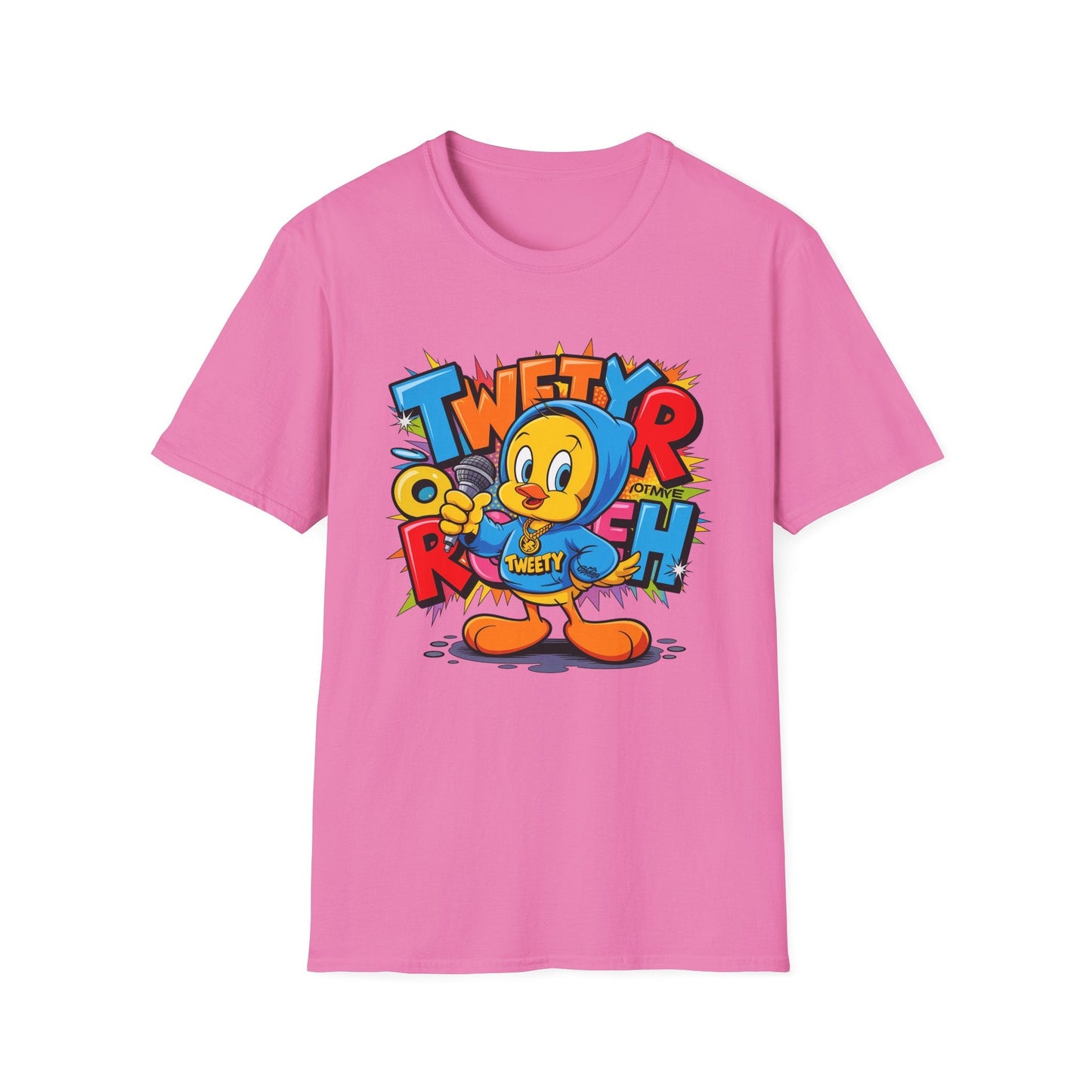 Cartoon T Shirt With Animation Funny Animals Tee Unisex Gildan Softstyle 64000 Pro