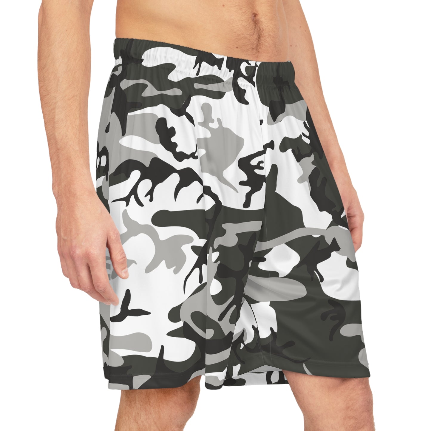 Basketballshorts mit Camouflage-Muster für Herren 