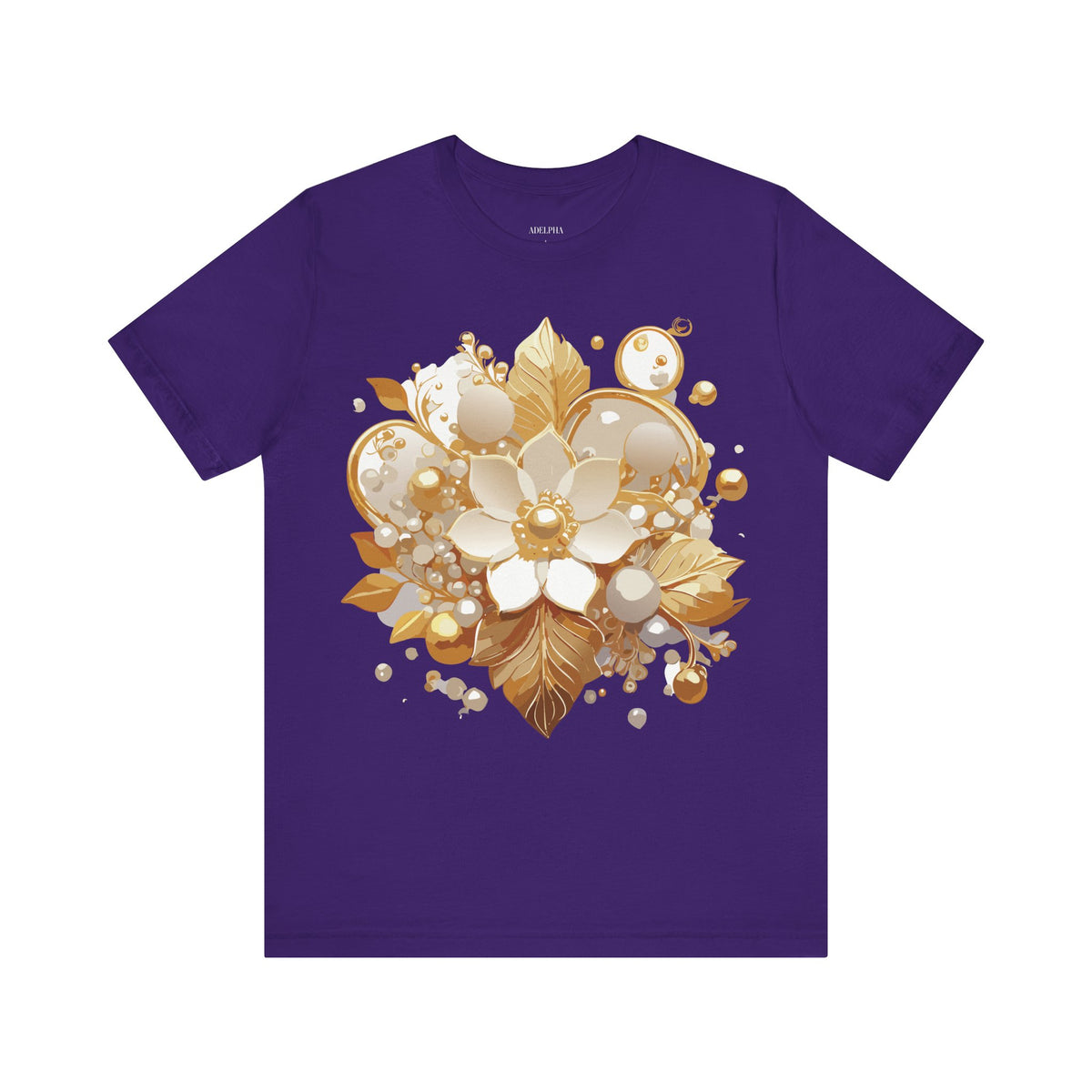 Jewelry Graphic Unisex Cotton Bella+Canvas Tee with Art Design n134
