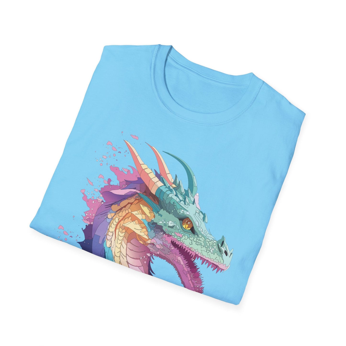 Dragon Graphic T Shirt Unisex Animal Shirt Cotton Softstyle Tee For Everyday Comfort