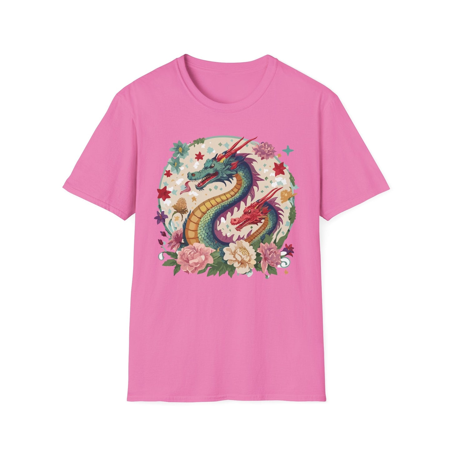 Dragon Graphic Unisex 100 Cotton Tee with Animal Artwork Design 6