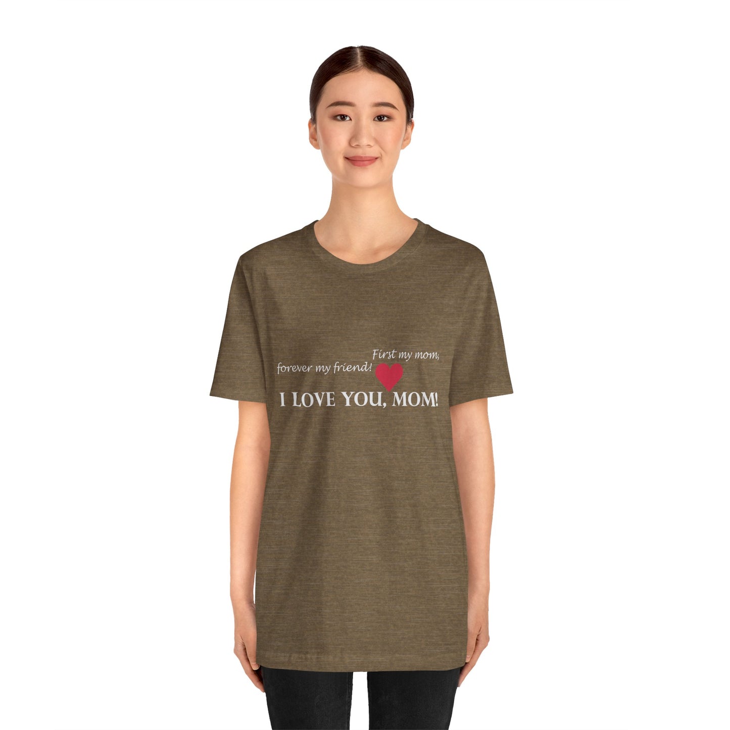 T-shirt unisexe en coton avec signature de maman