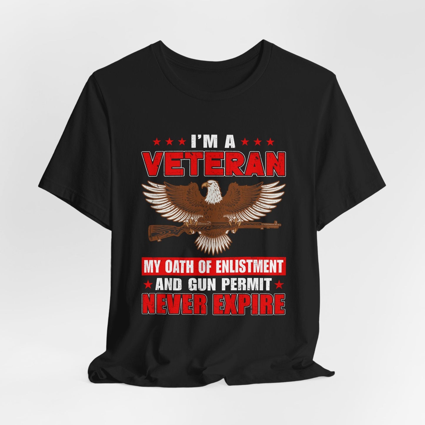 Army Veteran Patriotic Graphic Design Unisex Cotton T-Shirt v35