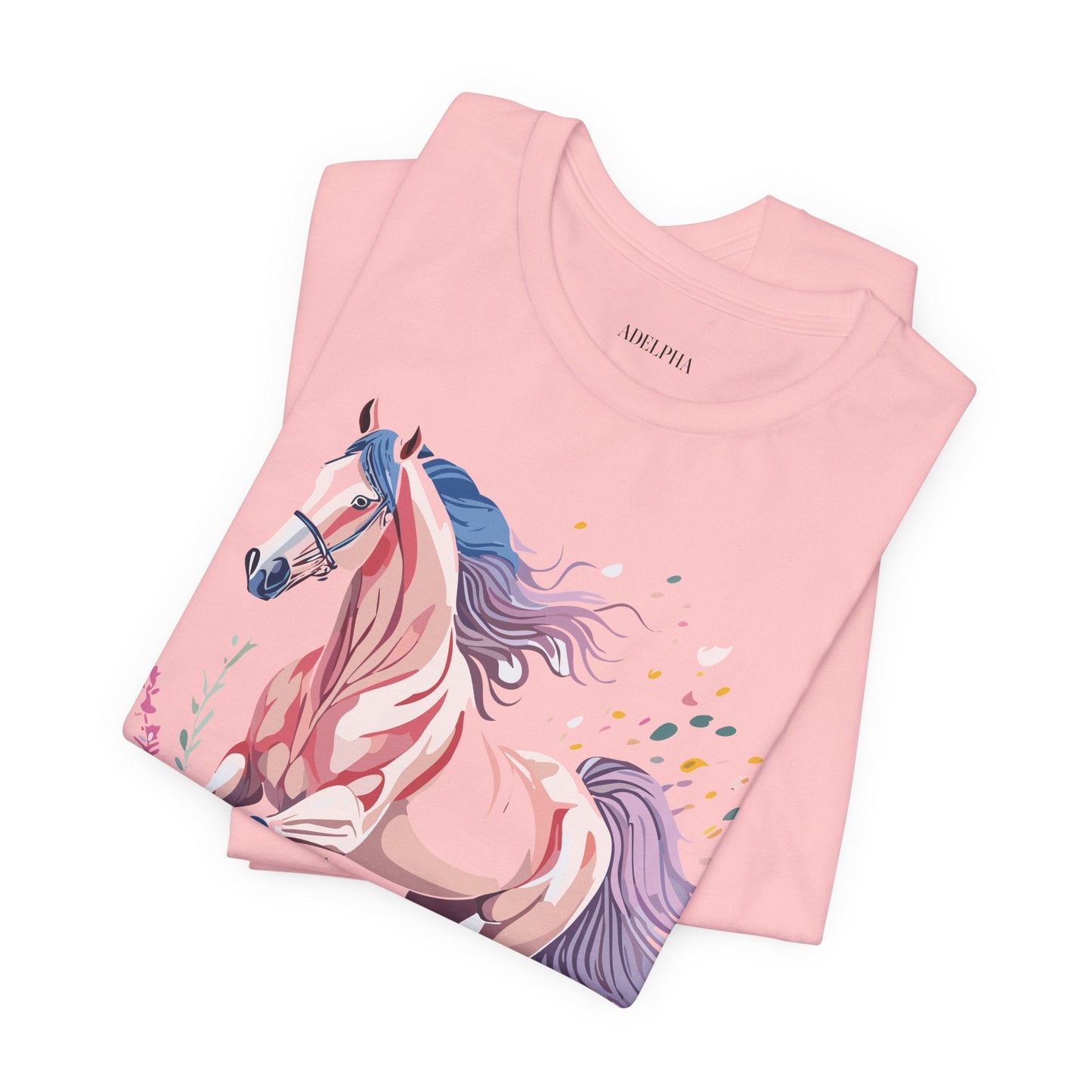 Horse Graphic Unisex 100 Cotton Vintage Animal Art T-Shirt 7