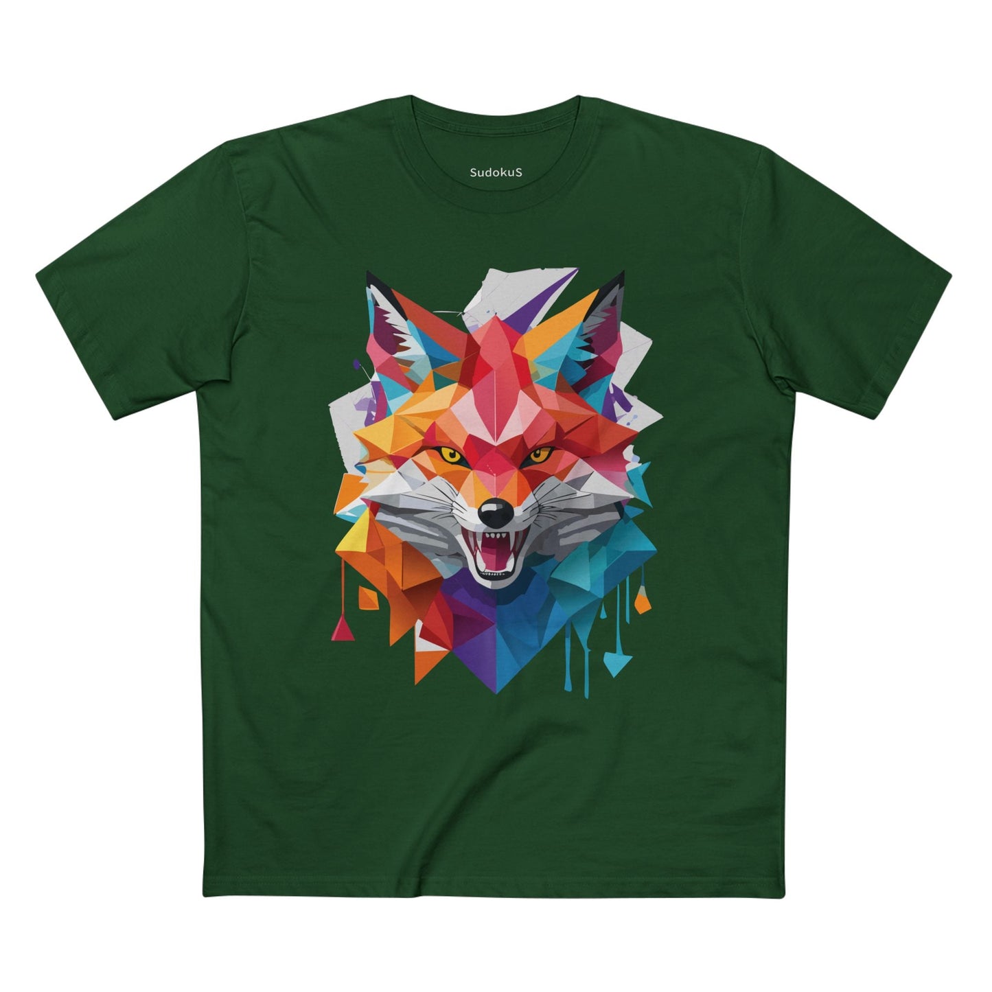 Fox Graphic Unisex 100 Cotton Staple Tee with Animal Design Artwork 21