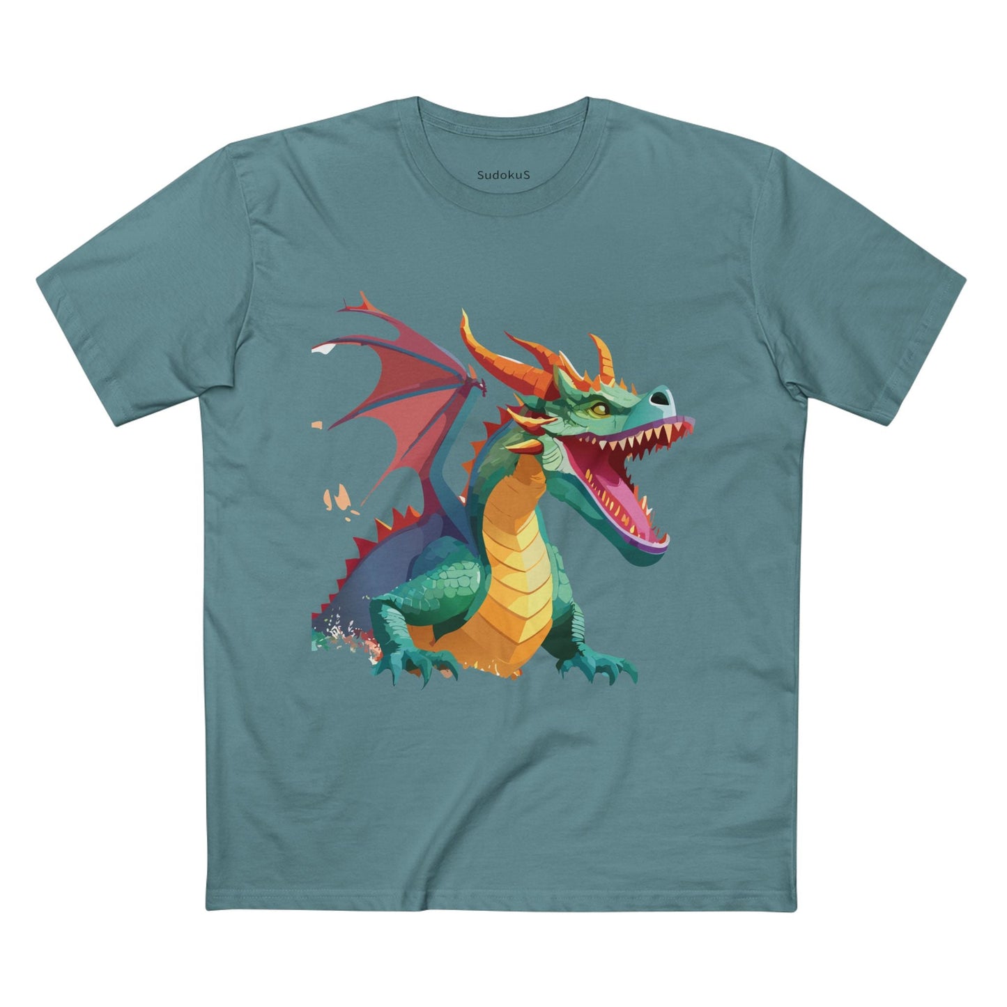 Dragon Graphic Unisex 100 Cotton Staple Tee 3