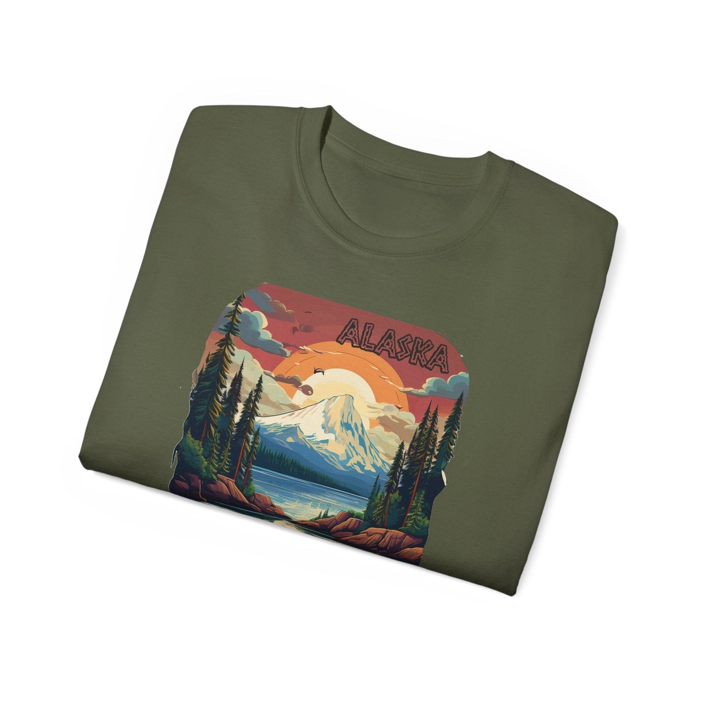Alaska Graphic Unisex Cotton T‑Shirt 3