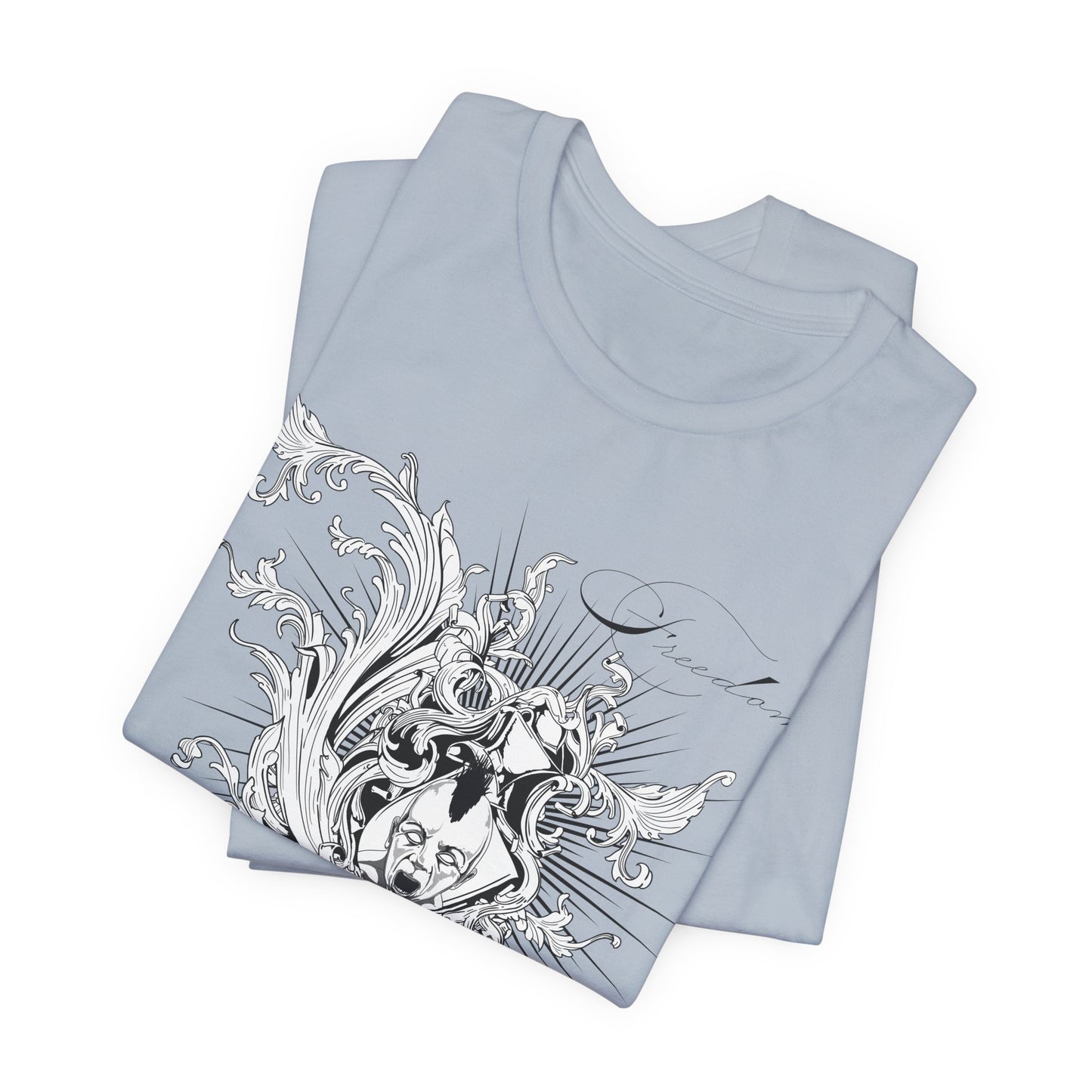 Freedom Art Design Tee, Artistic Tee, Graphic T-Shirt, Music Tees, Artistic Music T-Shirt, Vintage Top