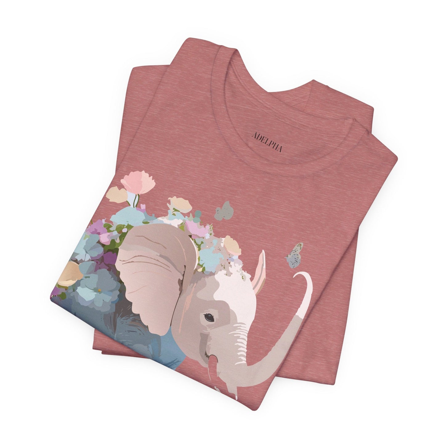 Elephant Graphic Tee Unisex Jersey Short Sleeve Art Design Adelpha Premium Vintage Inspired