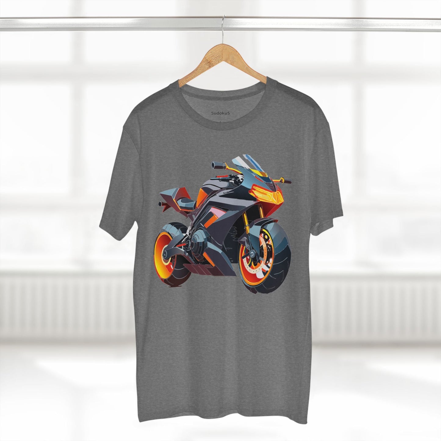 Moto Bike Graphic Unisex 100 Cotton Staple Tee 21