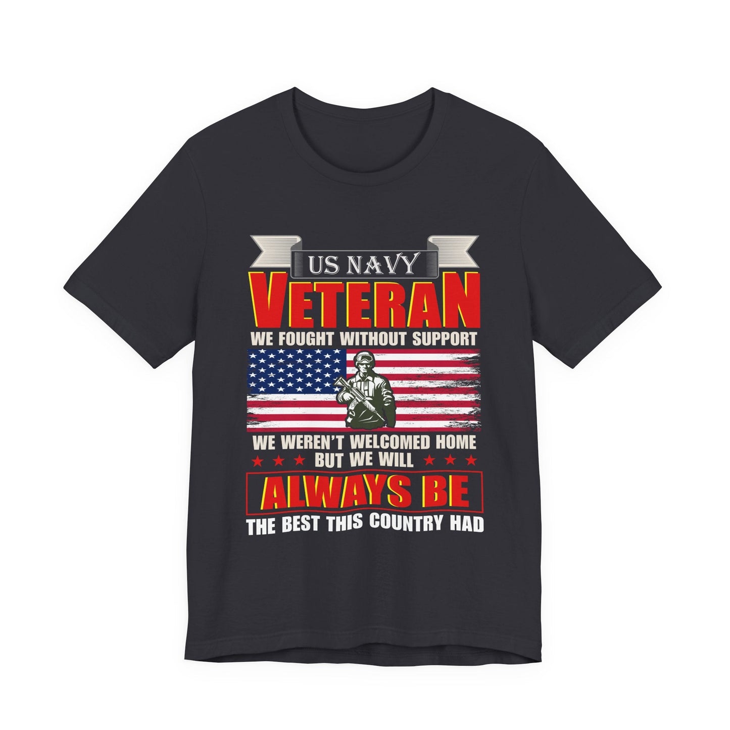 Army Veteran Patriotic Graphic Design Unisex Cotton T-Shirt v42