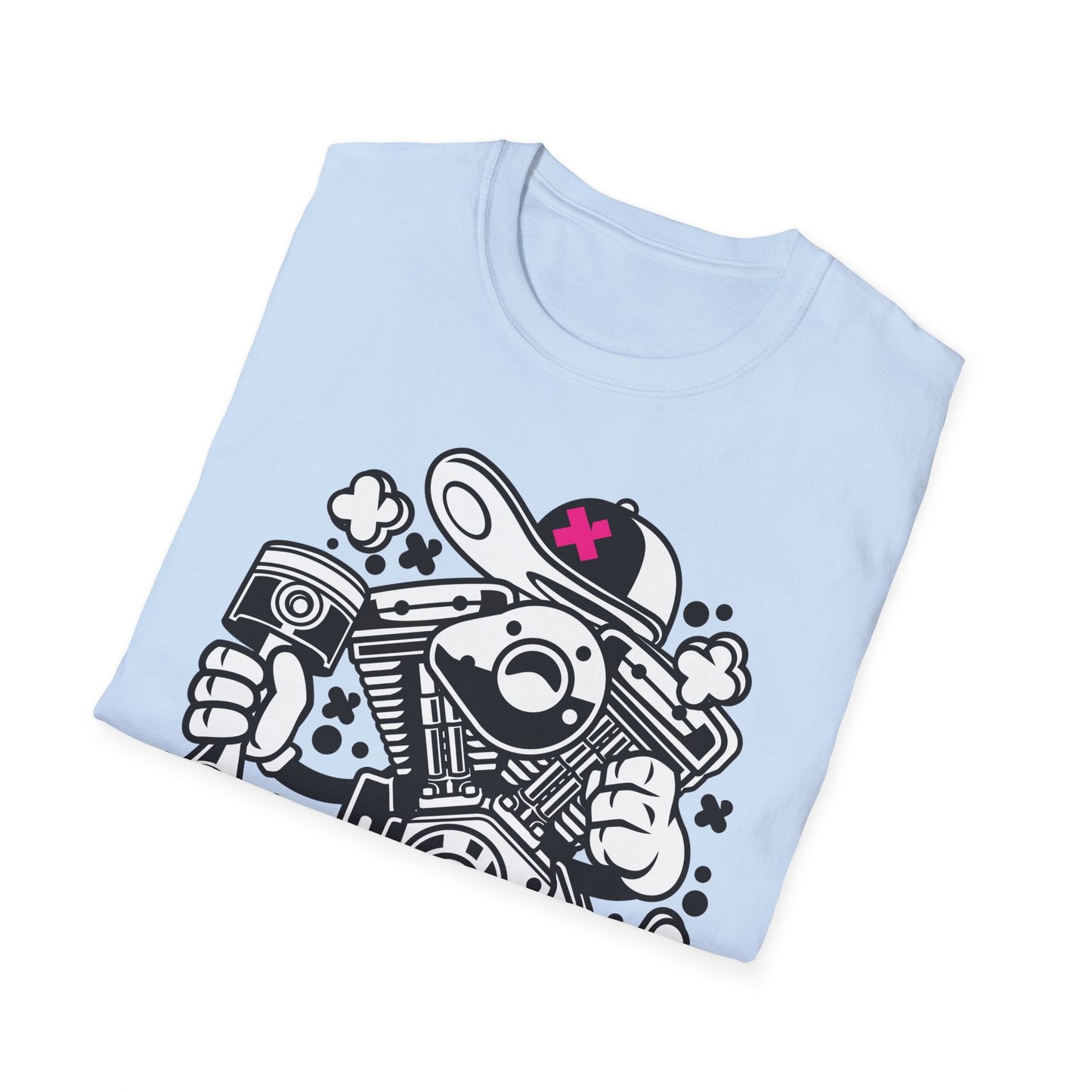 Cartoon T Shirt Animation Tee Funny Tee Unisex Gildan Softstyle 64000 100 Percent Cotton