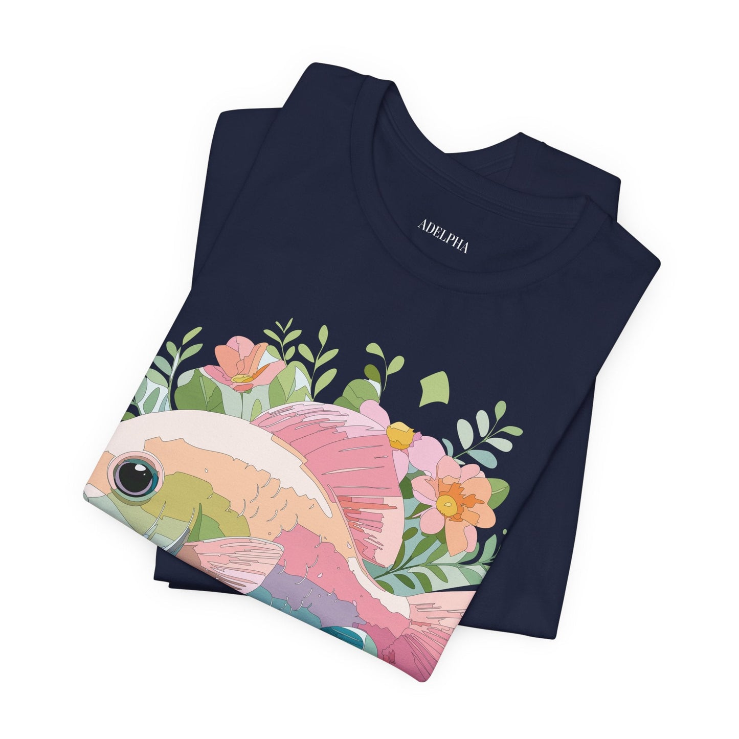 Fish Graphic Unisex 100 Cotton Vintage Artwork Tee 1