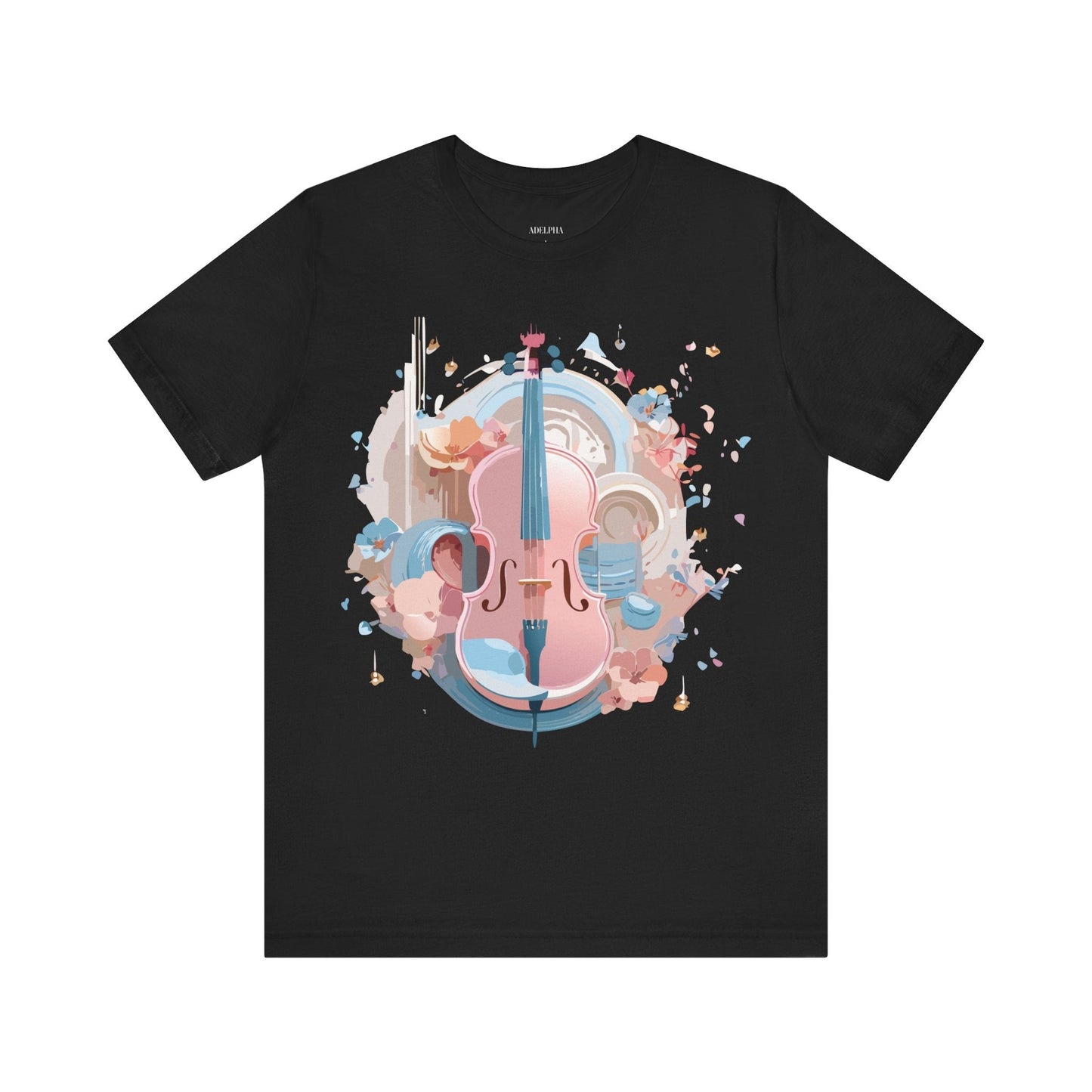 Music T Shirt Unisex Graphic Tee By Adelpha Art Design Vintage Inspired Short Sleeve