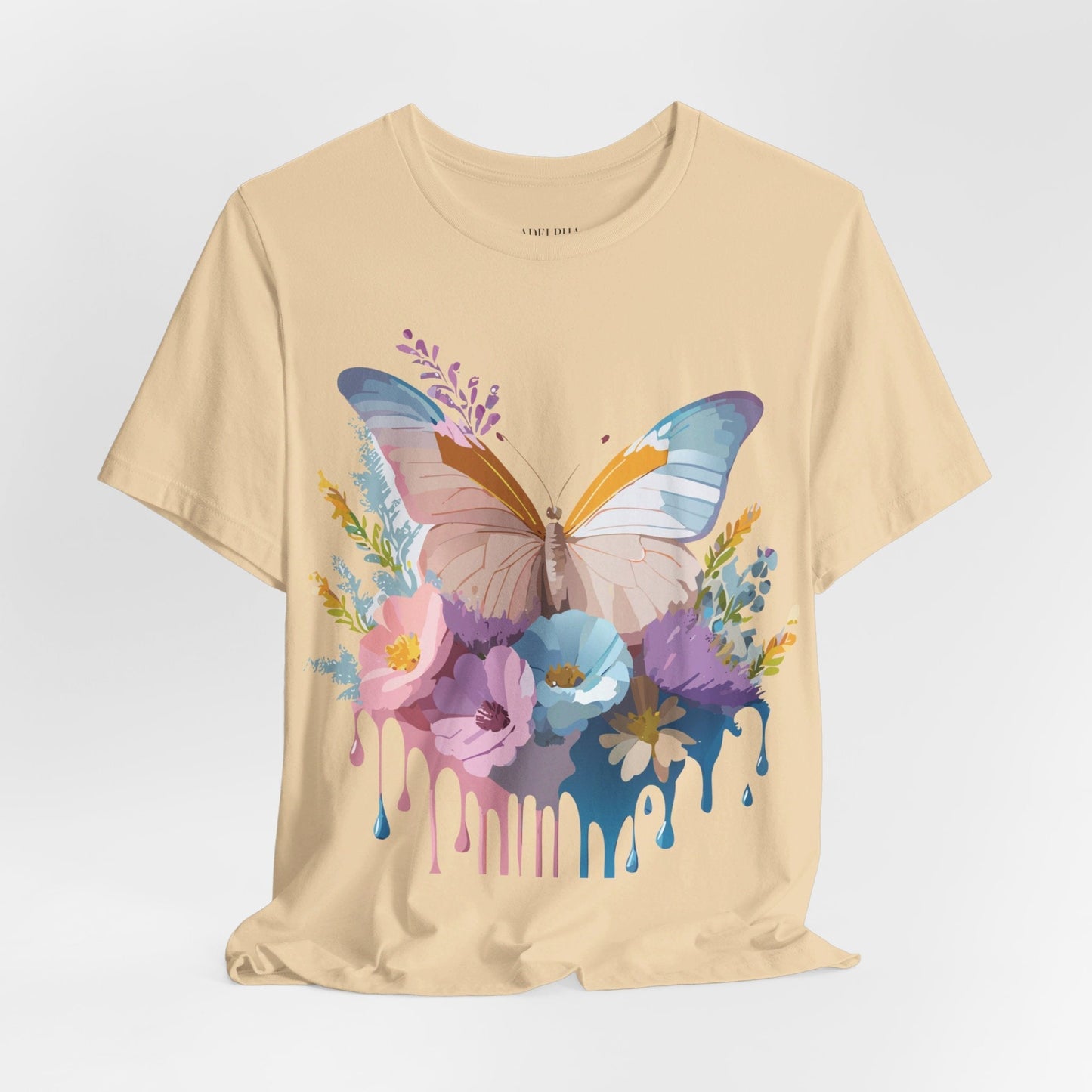 Butterfly Graphic Tee Unisex Short Sleeve Adelpha Artwork Vintage Inspired