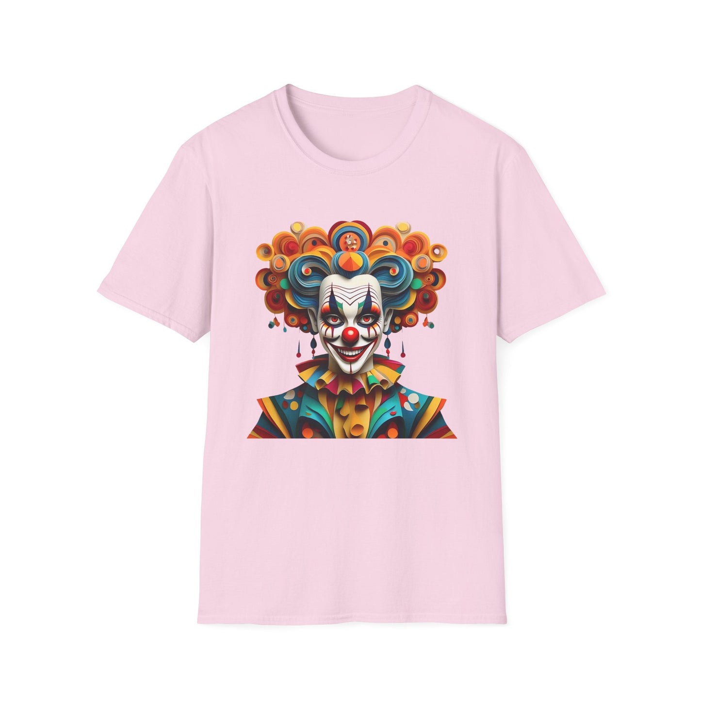 Unisex Clown T Shirt Funny Man Circus Shirt Softstyle Gildan 64000 Short Sleeve Tee