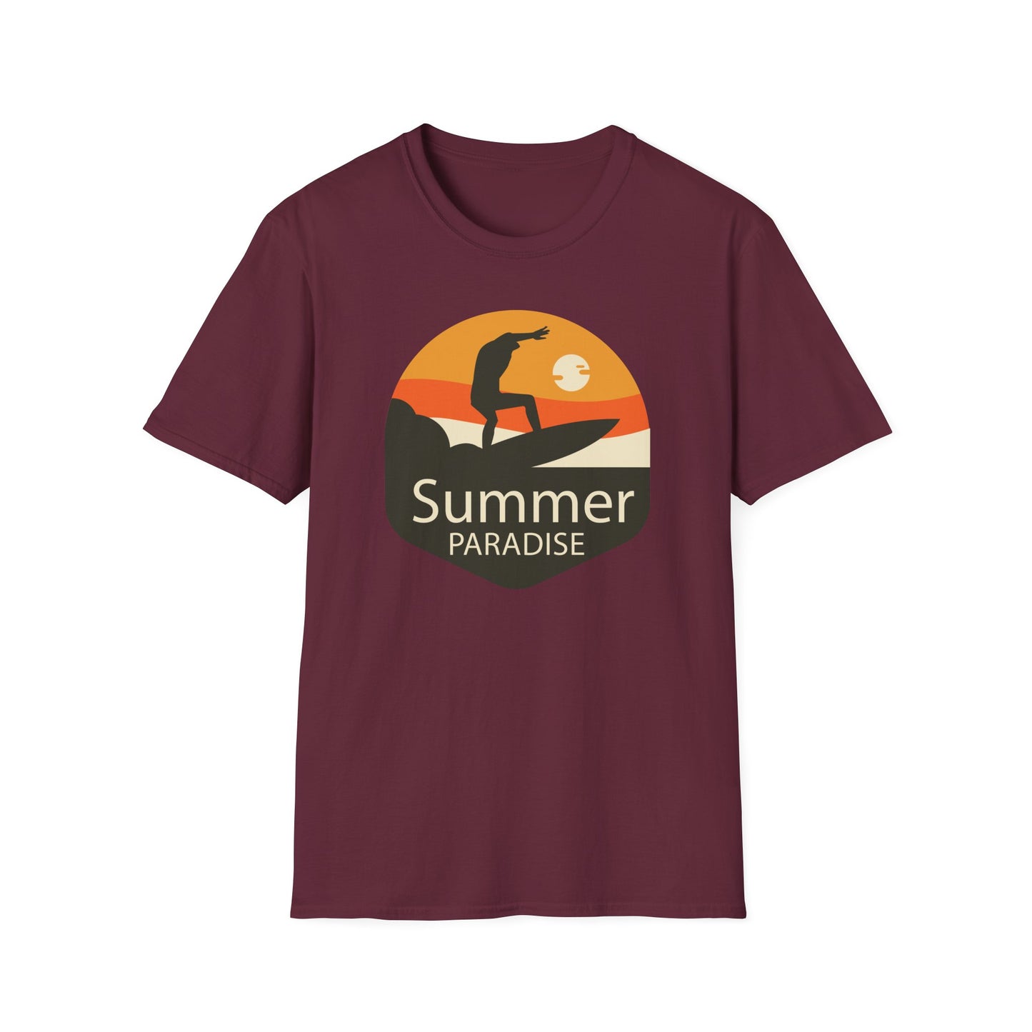 Summer T-Shirt, Summer Design Shirts, Art Tee Shirt with Summer Design - 4