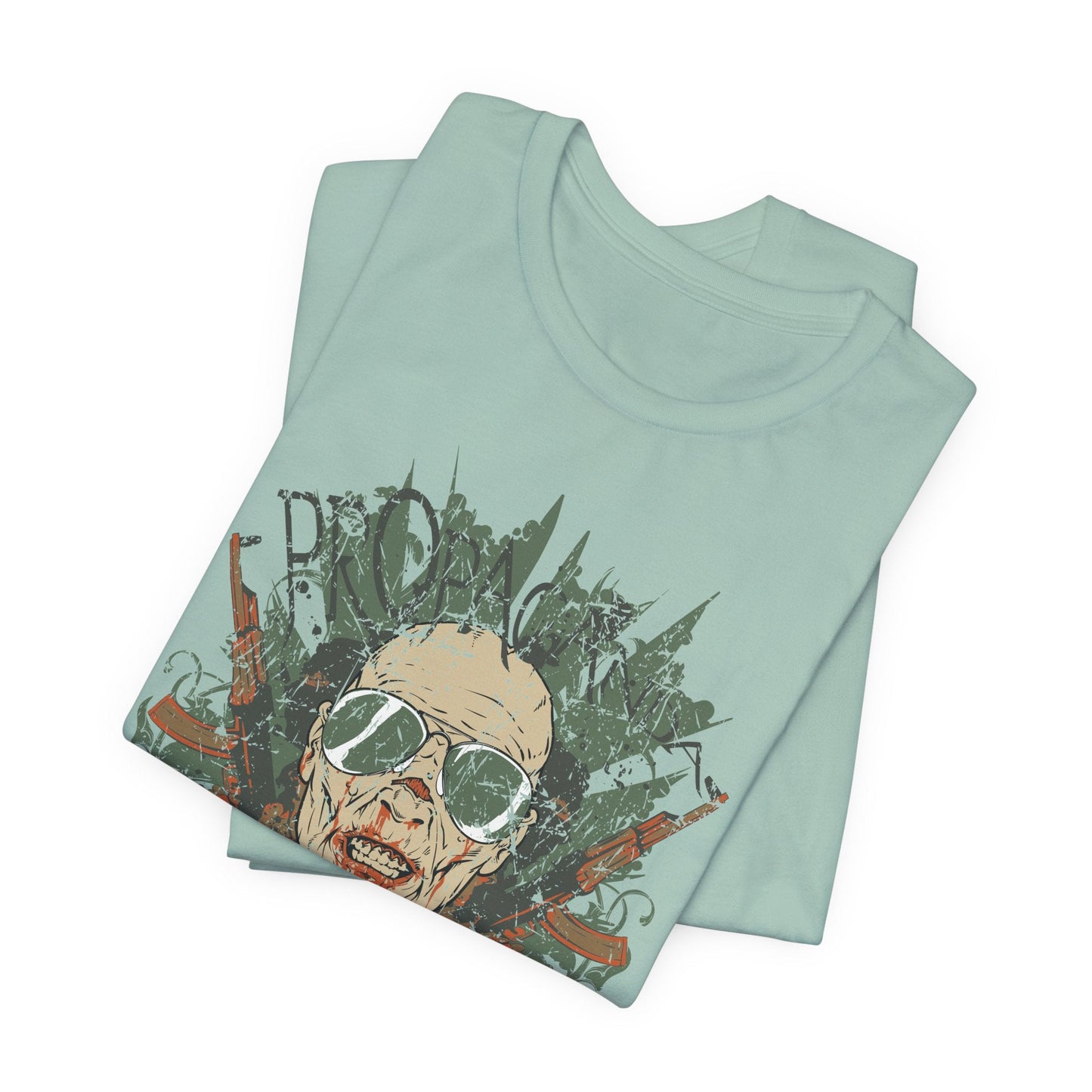 Retro Skull Floral Graphic Design Unisex Cotton T-Shirt G-2