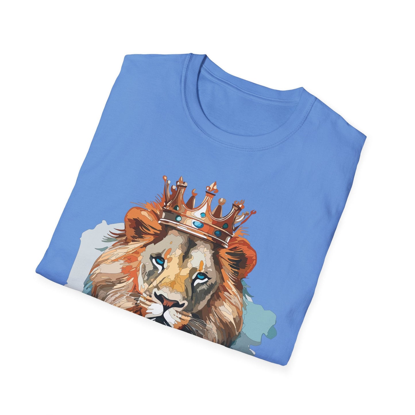 Lion Shirt Unisex Animal Tee Gildan Softstyle 64000 100 Percent Ring Spun Cotton