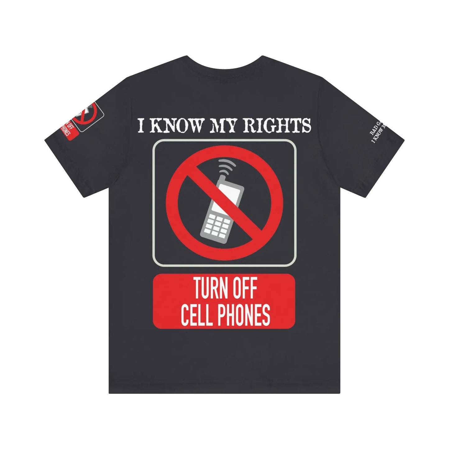 Red Stamp Tee Shirt 100 Percent Cotton From Bad Galaxy Eco Friendly Inks Made To Order In USA