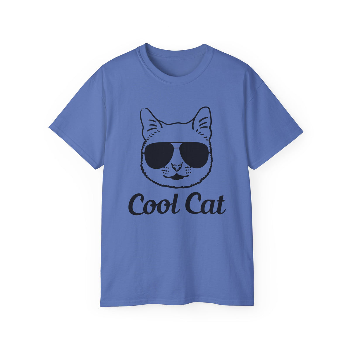 Cool Cat Sunglasses Tee | Cat Face Graphic Shirt