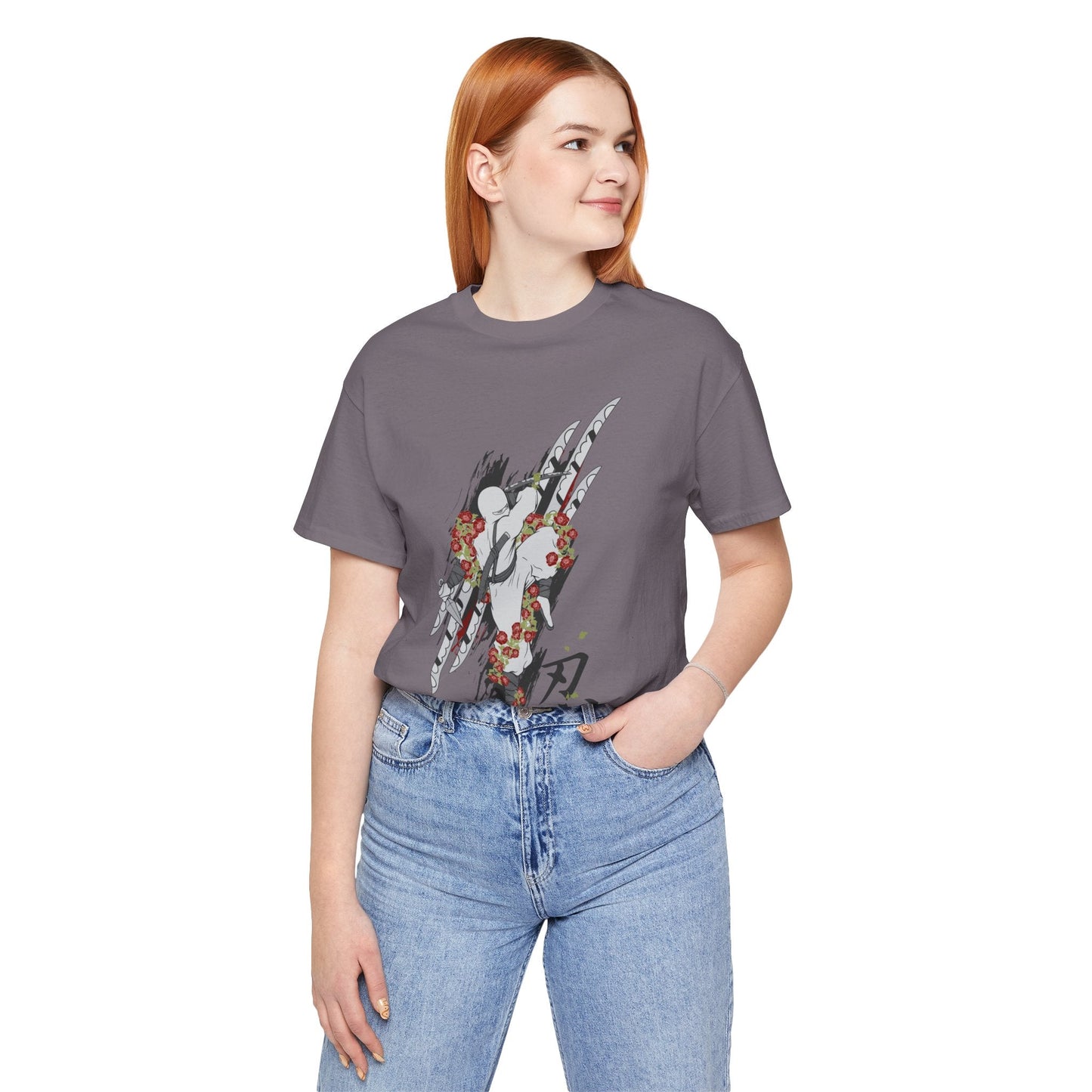 Ninja Samurai Artwork Graphic Unisex Cotton T-Shirt r5