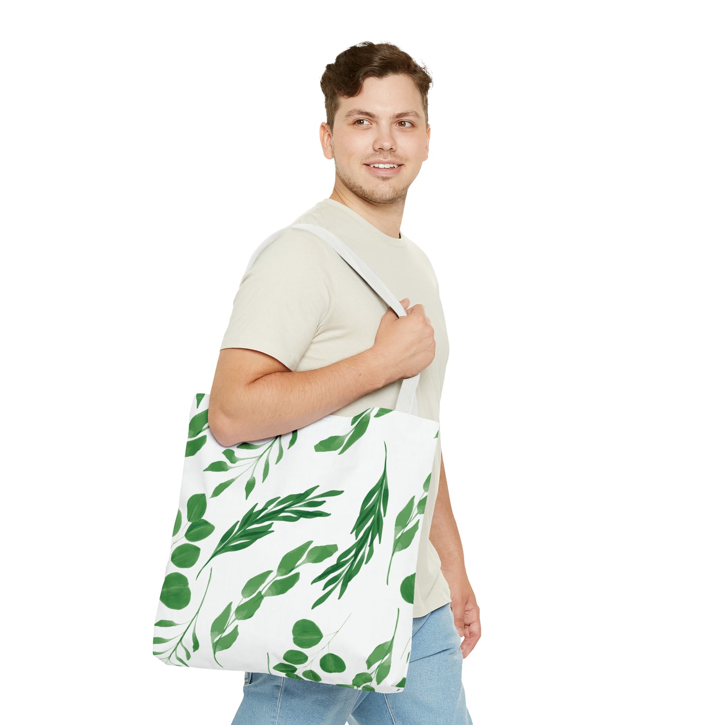 Canvas Bag with Floral Prints