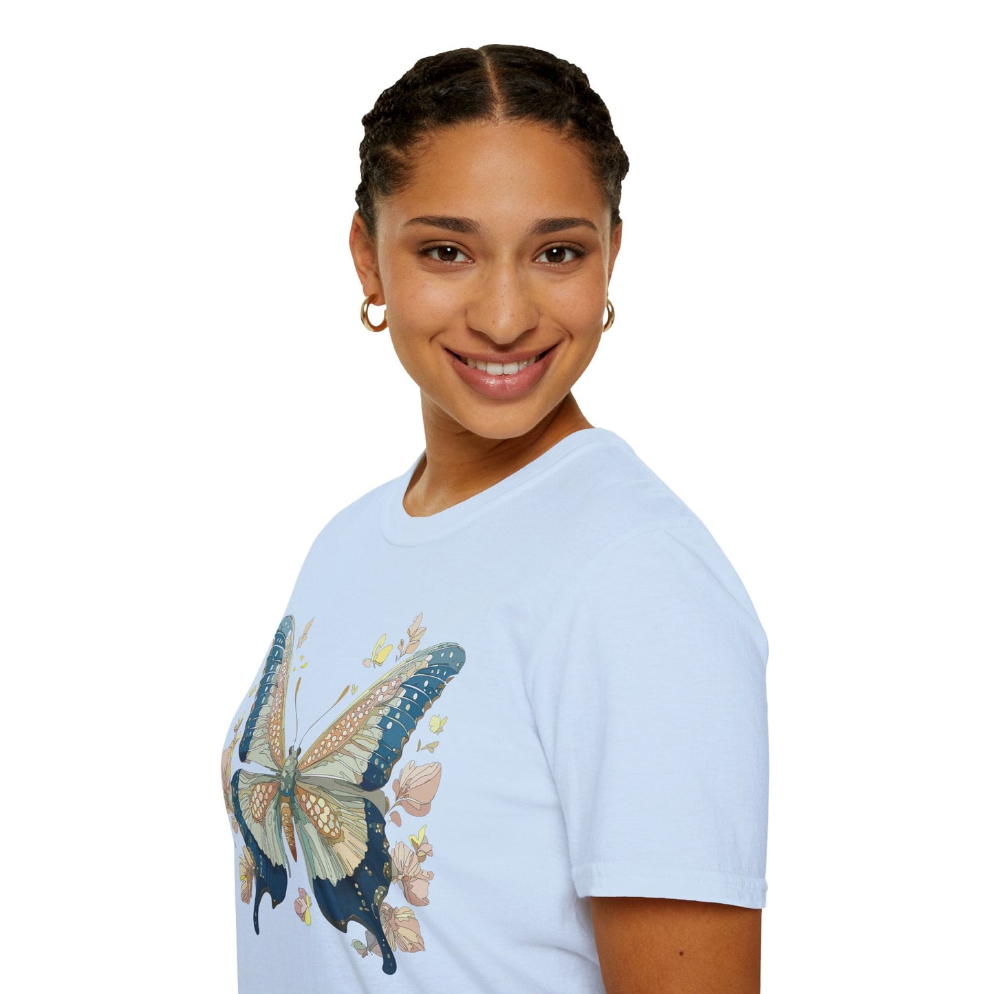 Butterfly Shirt Unisex T Shirt Monarch Butterfly Softstyle Gildan 100 Cotton Tee