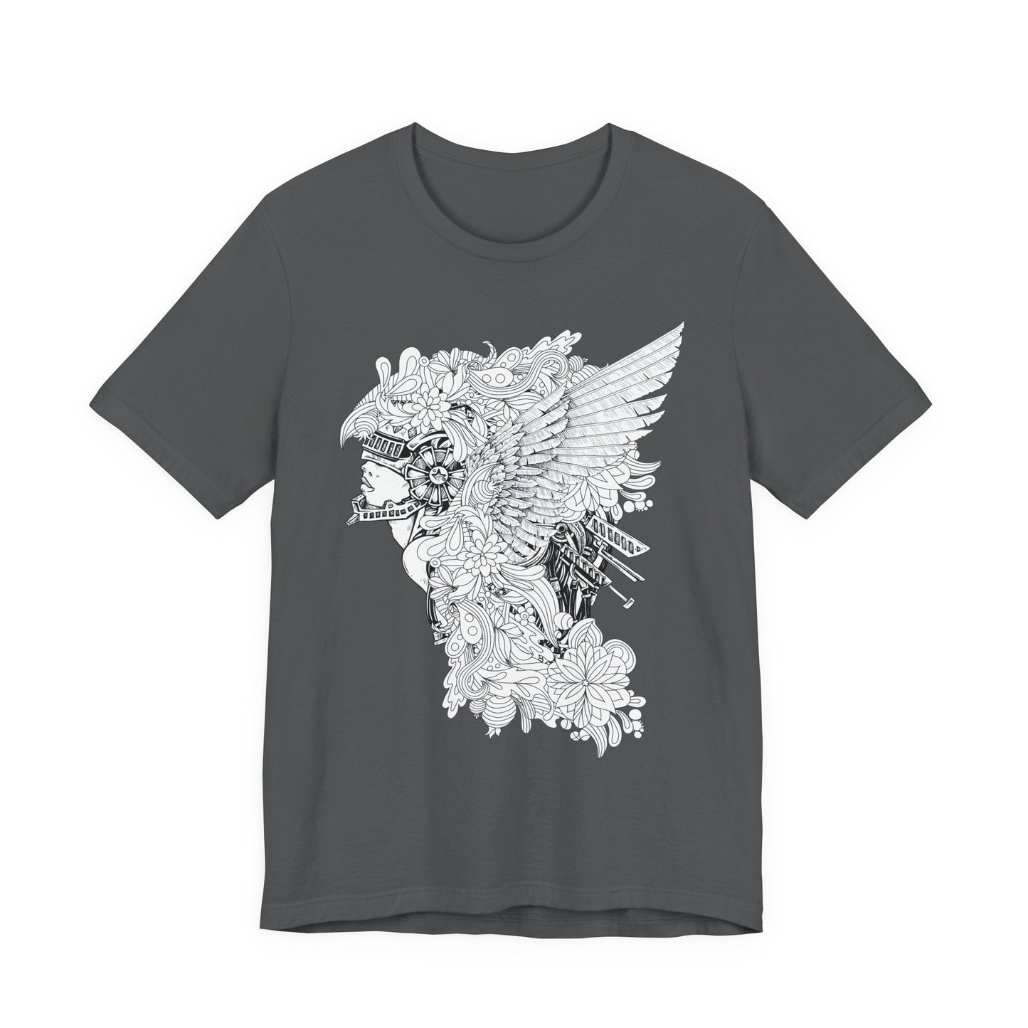 Eagle Illustration Graphic Unisex Cotton T-Shirt r26