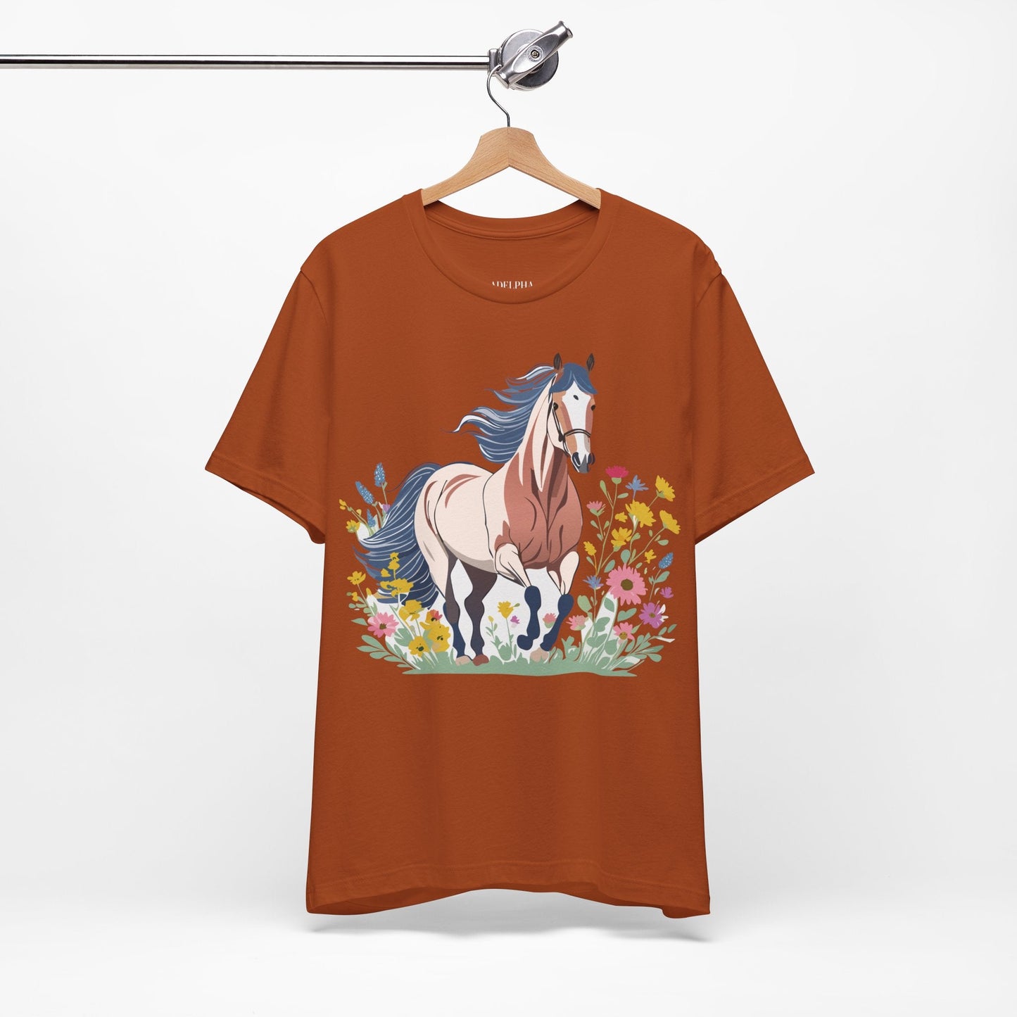 Horse Graphic Unisex 100 Cotton Vintage Animal Art T-Shirt 10