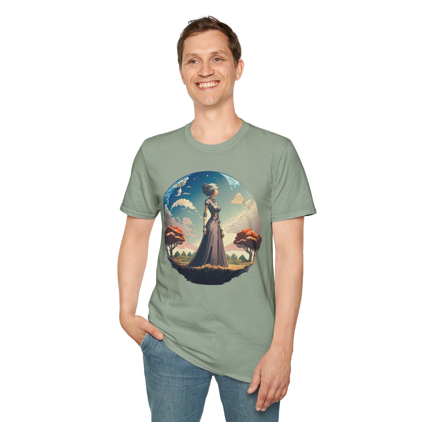 Womens Graphic T Shirt Art Design Tee Gildan Softstyle 64000 Unisex Cotton Short Sleeve