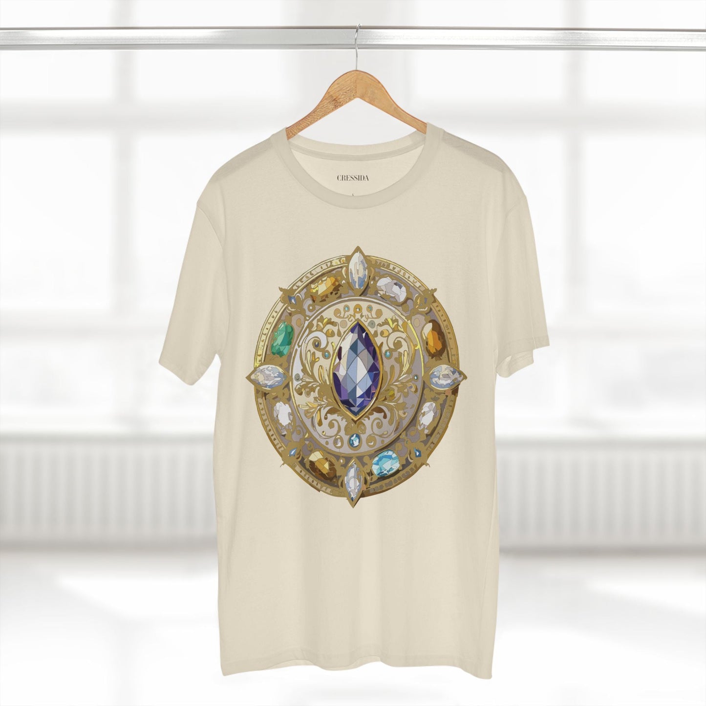 Medallion Graphic T-Shirt Unisex 100 Cotton With Gold Art Design Medal Tee 16