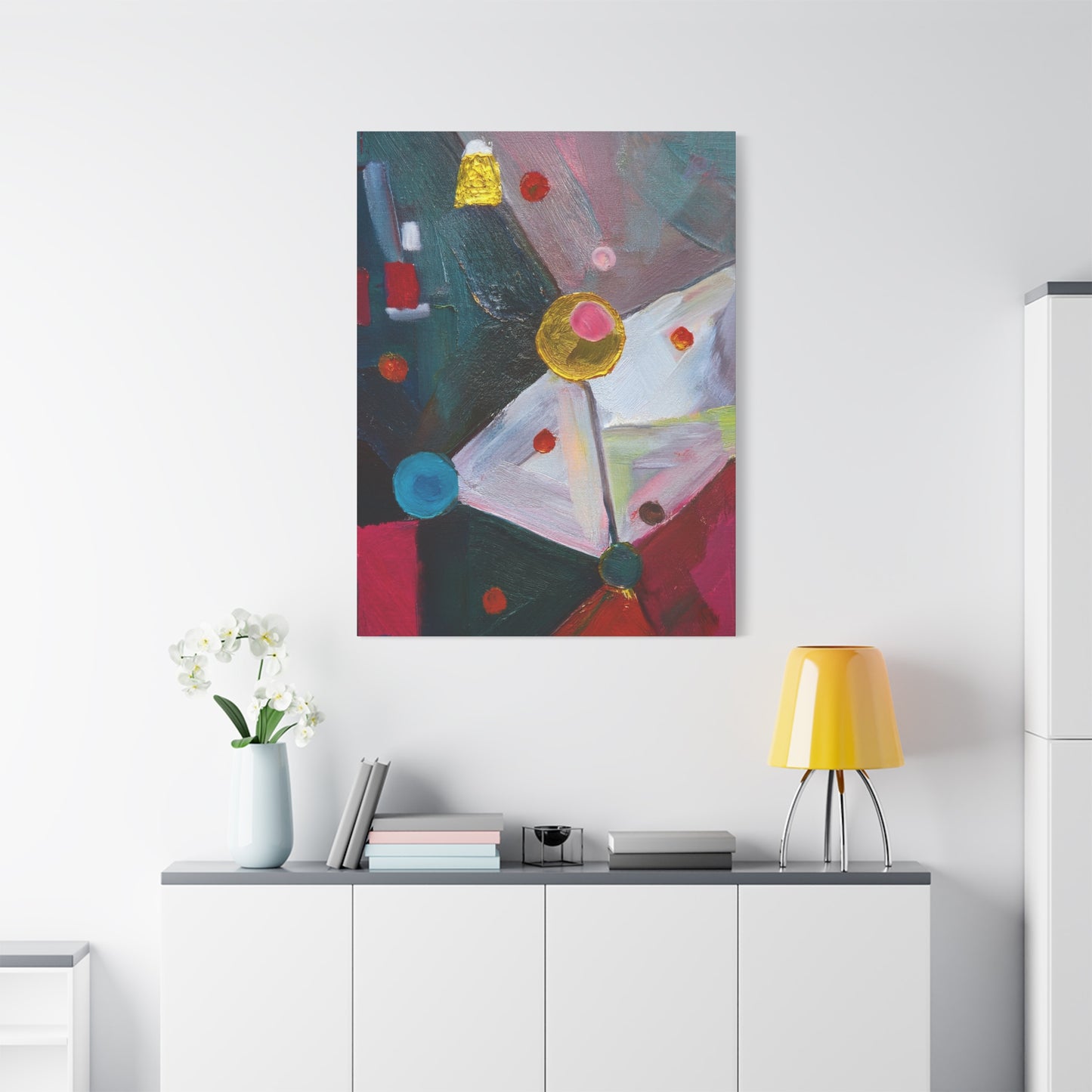 Abstract Oil Painting Print Canvas 20x24,20x30,24x30 24x32,24x36,30x40 32x48,36x48,40x60 Pine-Wood Inner Frame ABS-166