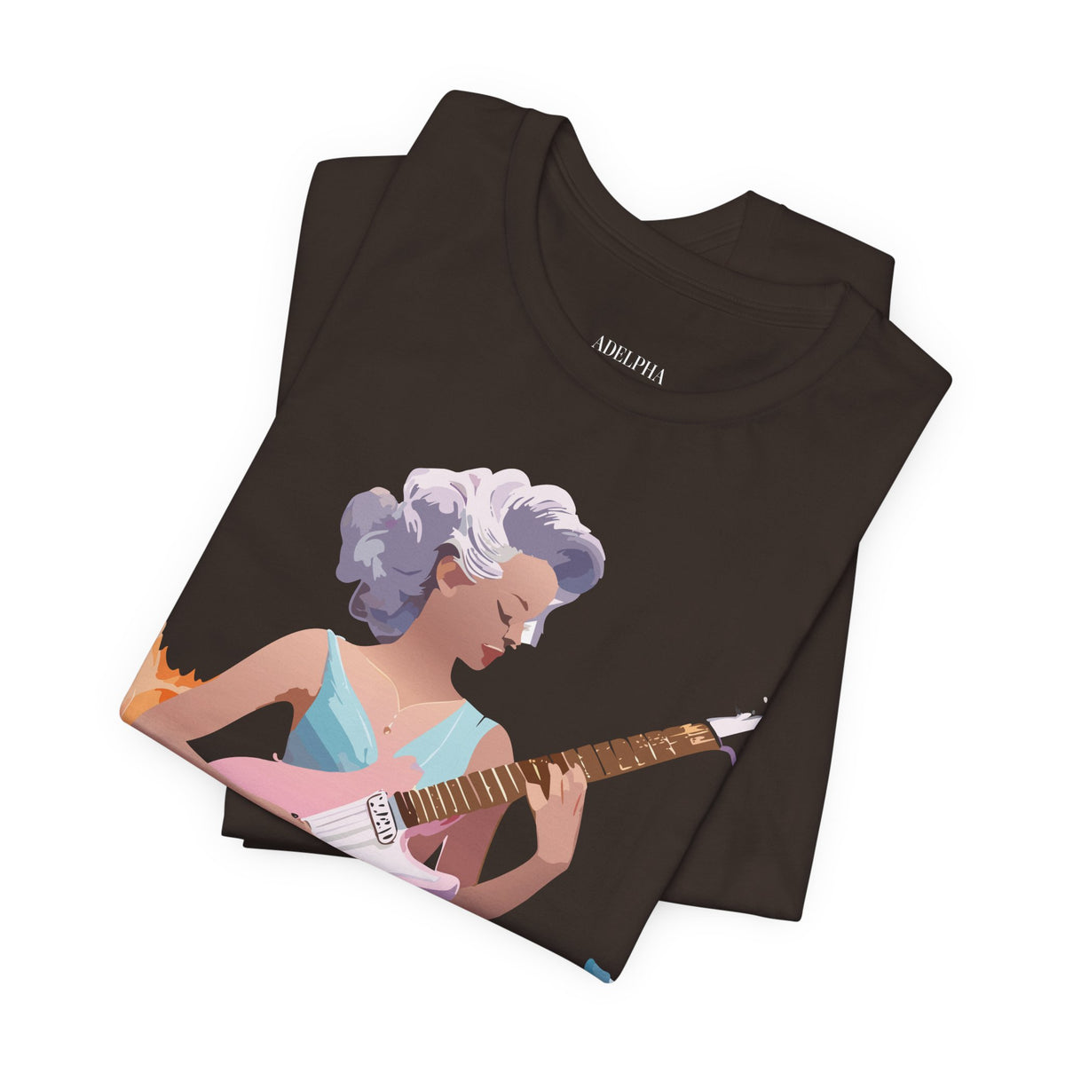 Music Graphic Unisex Cotton Bella+Canvas Tee with Art Design m105