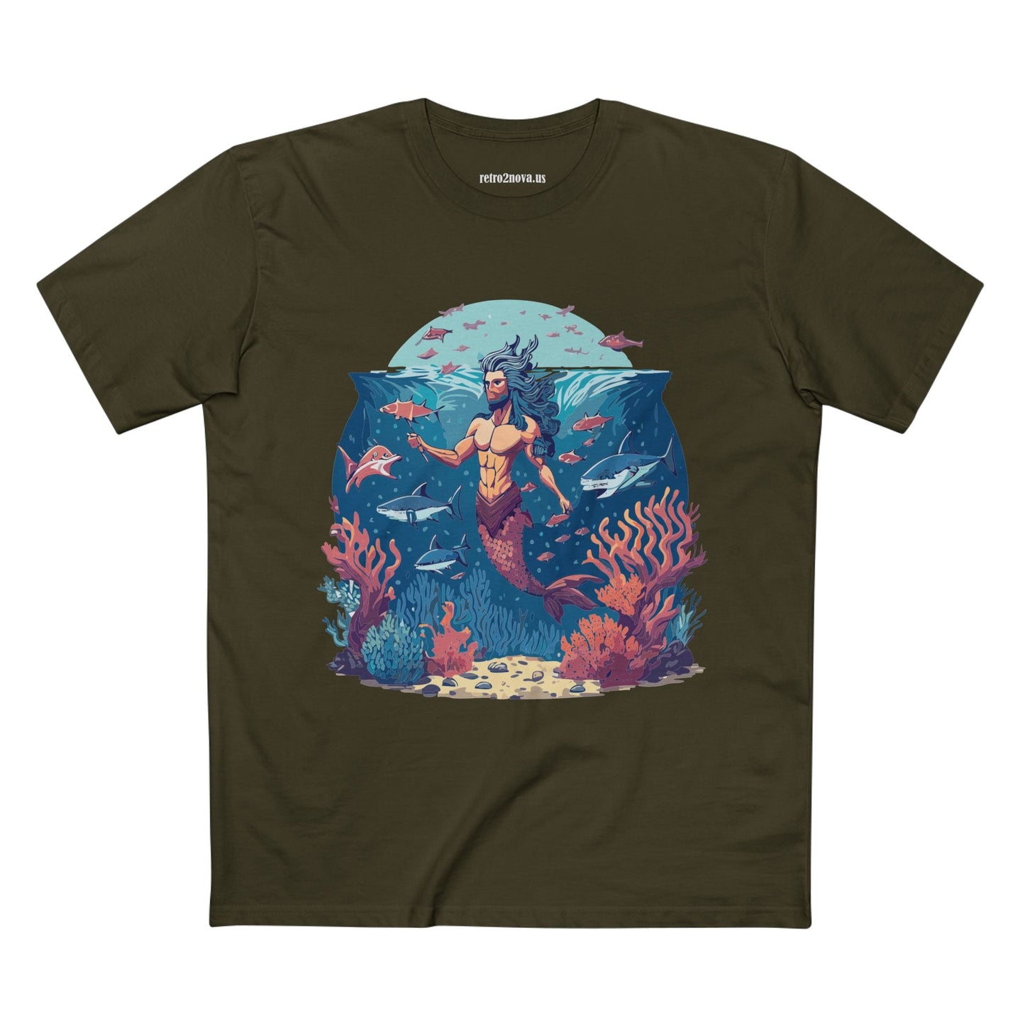 Ocean Shirt Ocean Pacific OP20 Unisex Premium Cotton Tee With Original Art Design Retro2Nova