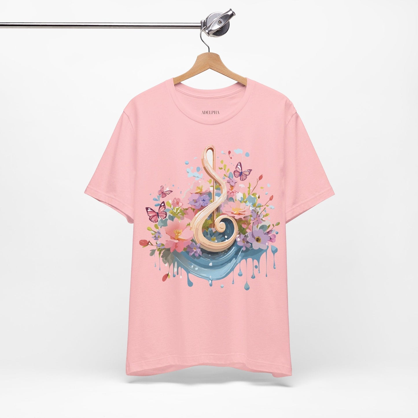 Music Graphic T Shirt Unisex Short Sleeve Adelpha Vintage Inspired Artwork Tee Premium Edition