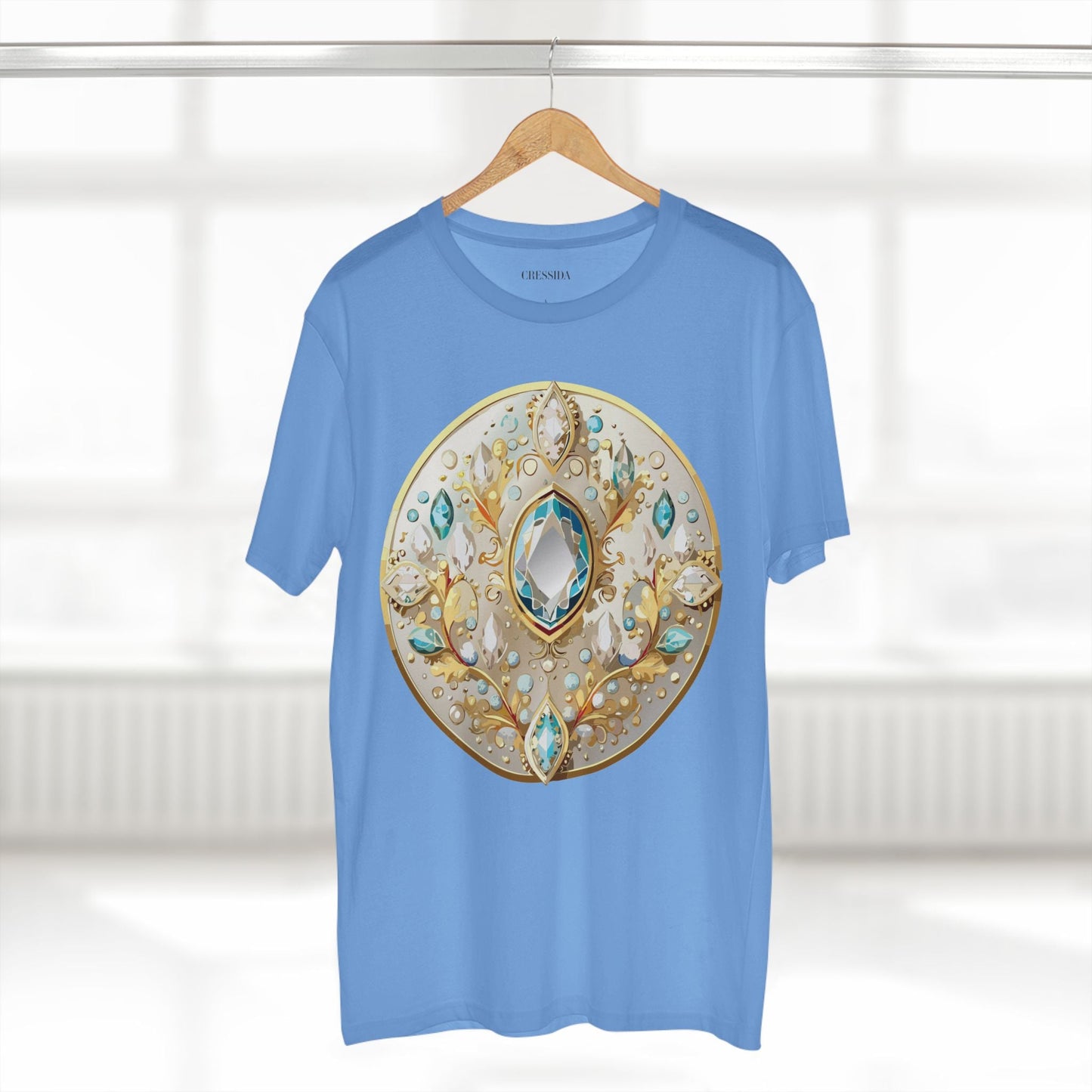 Medallion Graphic T-Shirt Unisex 100 Cotton With Gold Art Design Medal Tee 22